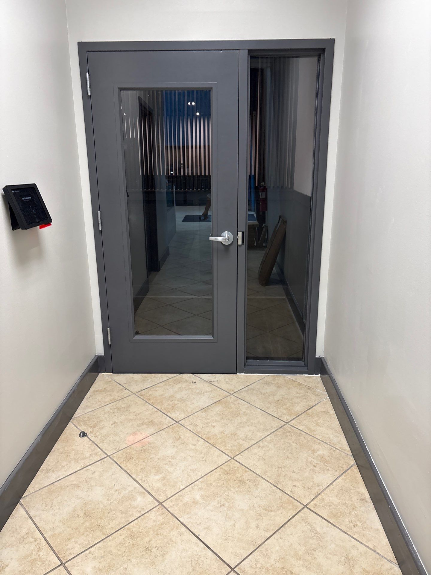 Northlake OLF - Recovery room renovation, flooring installation, front desk, accent wall by Nova HomeWorks 