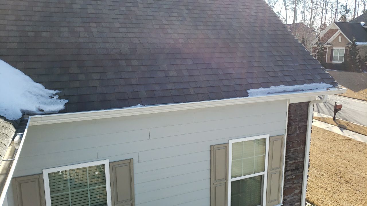 Gutter Cleaning using water by Power Wash Masters LLC