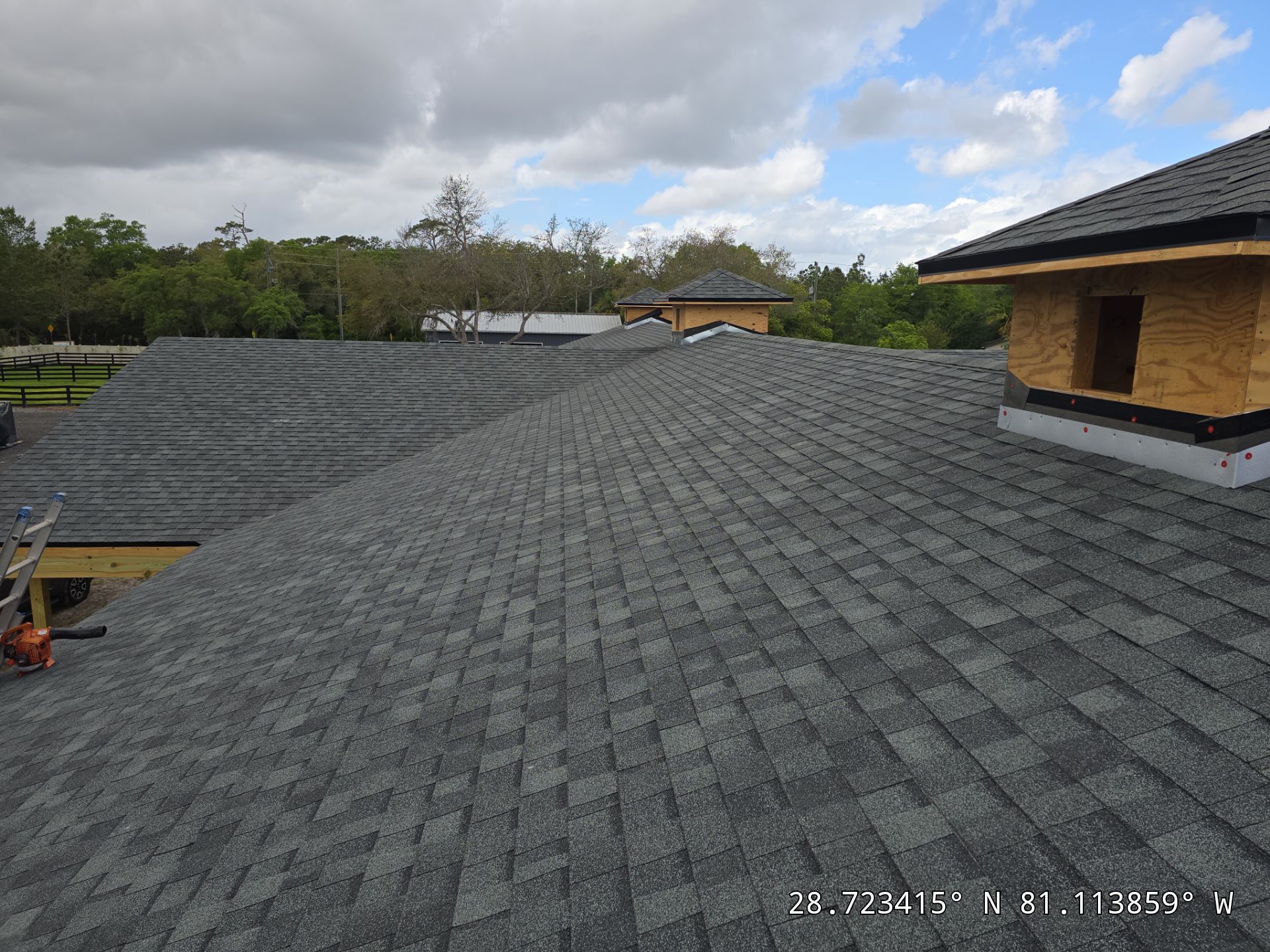 Custom Post-Frame Horse Barn and Shingle Roof Installation in Geneva by Fortified Roofing Solutions Corp.