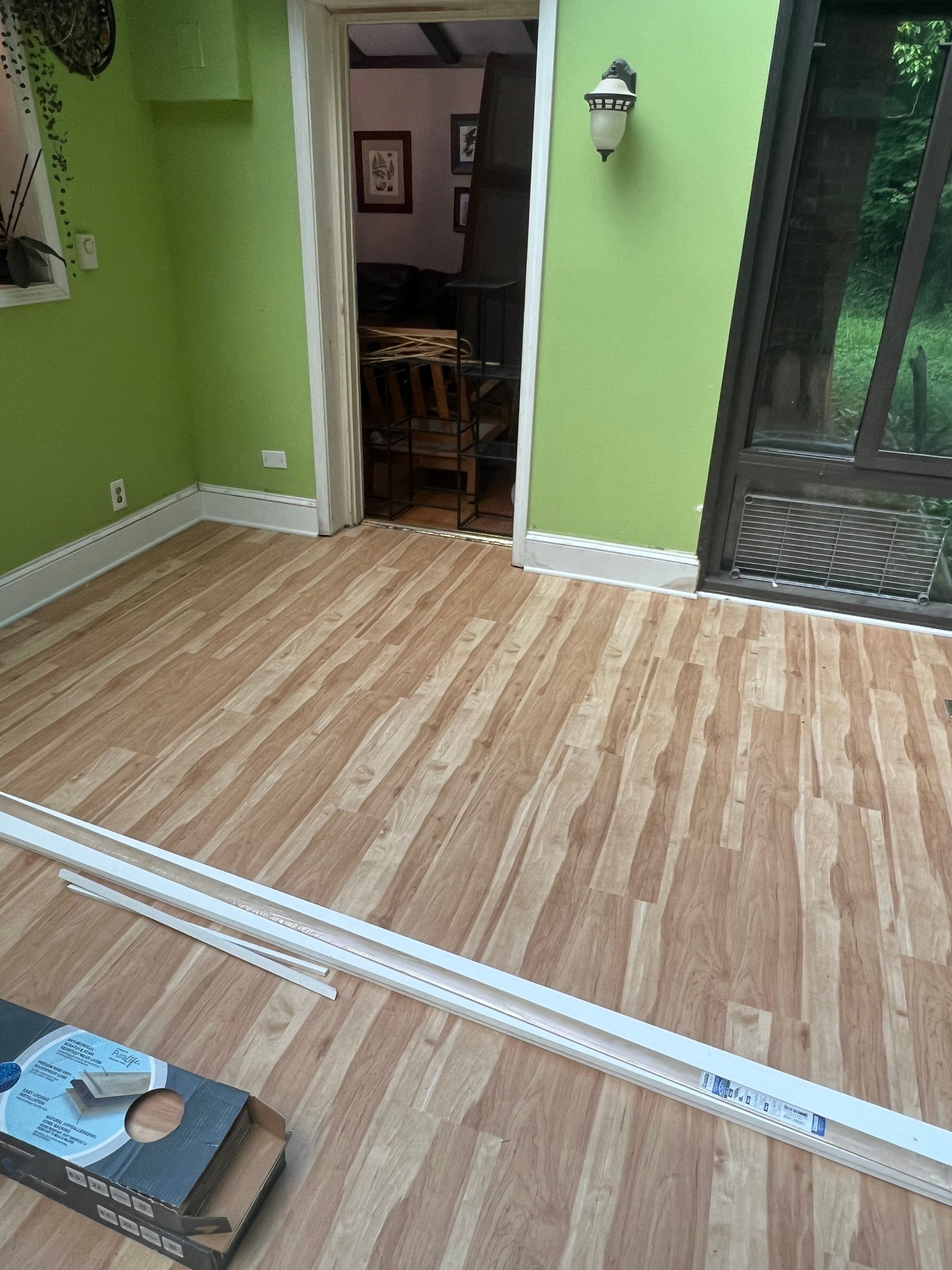 Water-damaged hardwood by Footprints Floors of Nashville