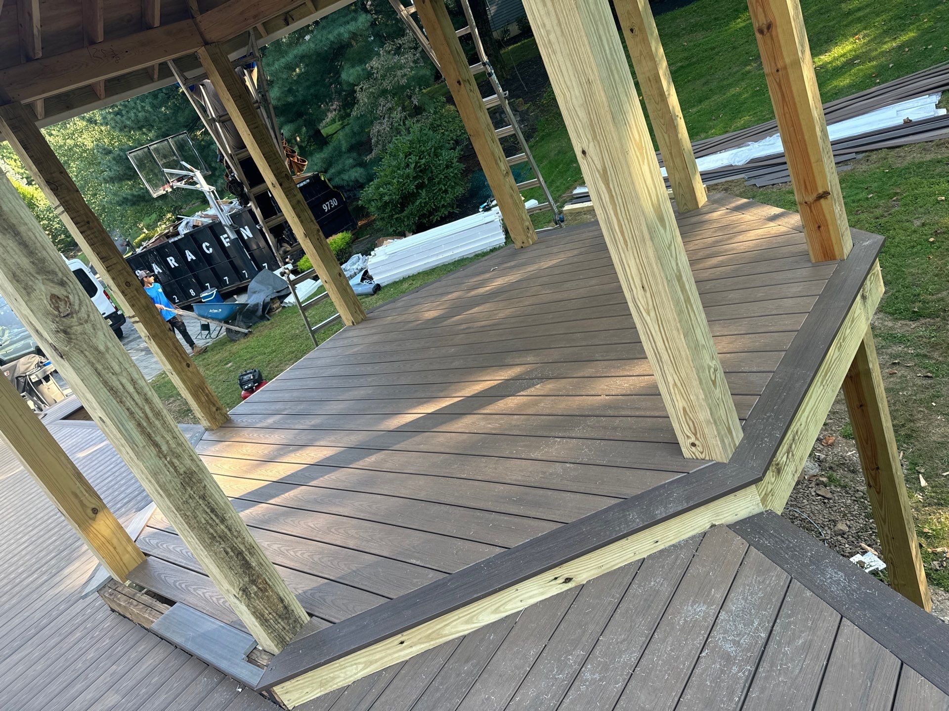 Deck Resurface with Gazebo by deck guardian