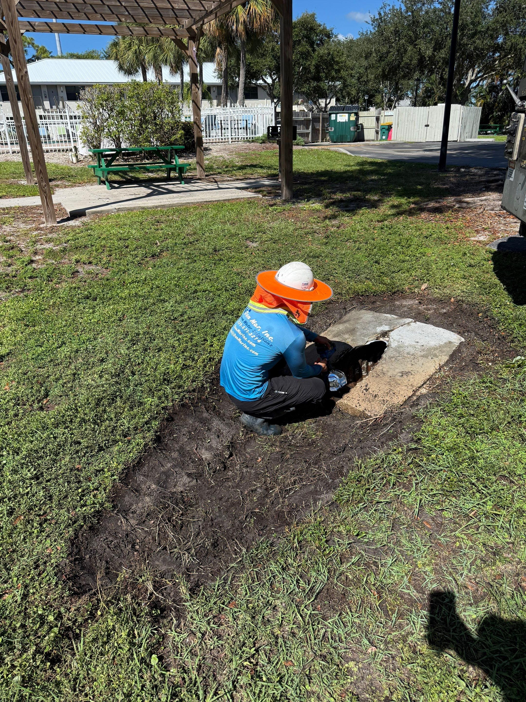 Naples Apartment Complex Culvert Cleaning by APS Power & Water
