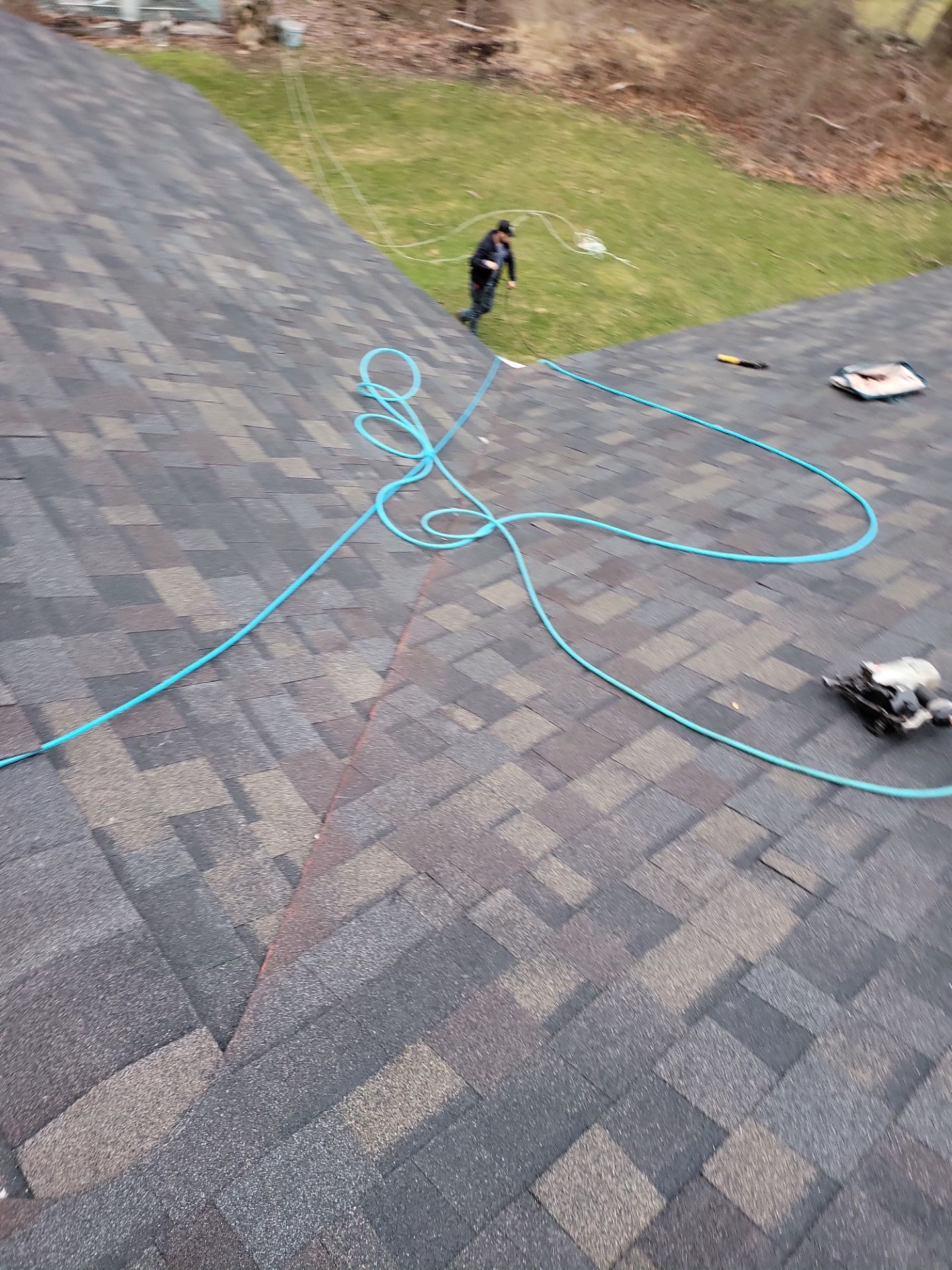 Residential Roofing Installation using Owens Corning TruDefinition Duration Designer - Black Sable by A Plus Exterior