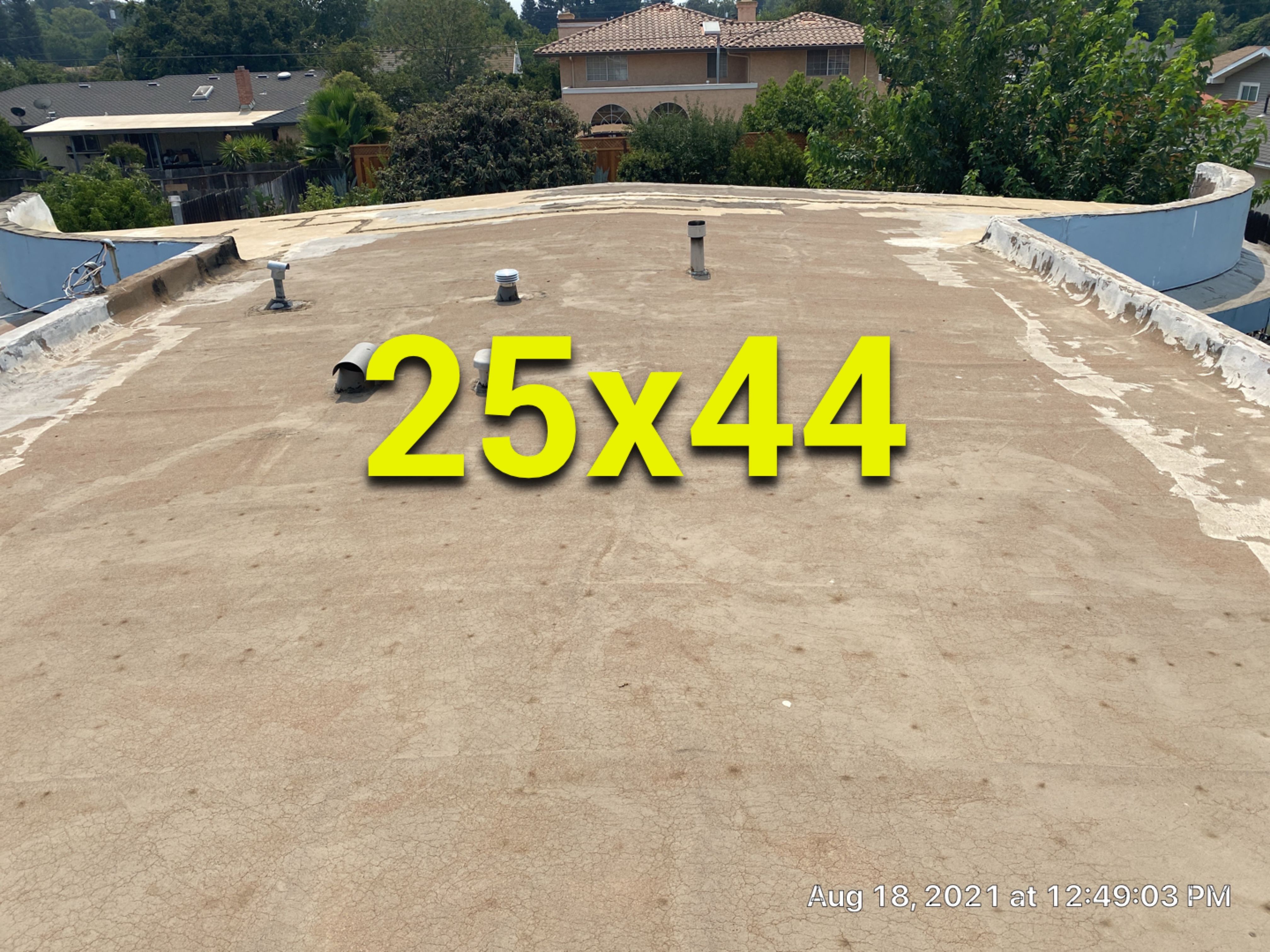 Residential Roofing Installation using Spray foam roofing insulation and General Coatings acrylic coatings by Straight Edge Roofing Inc