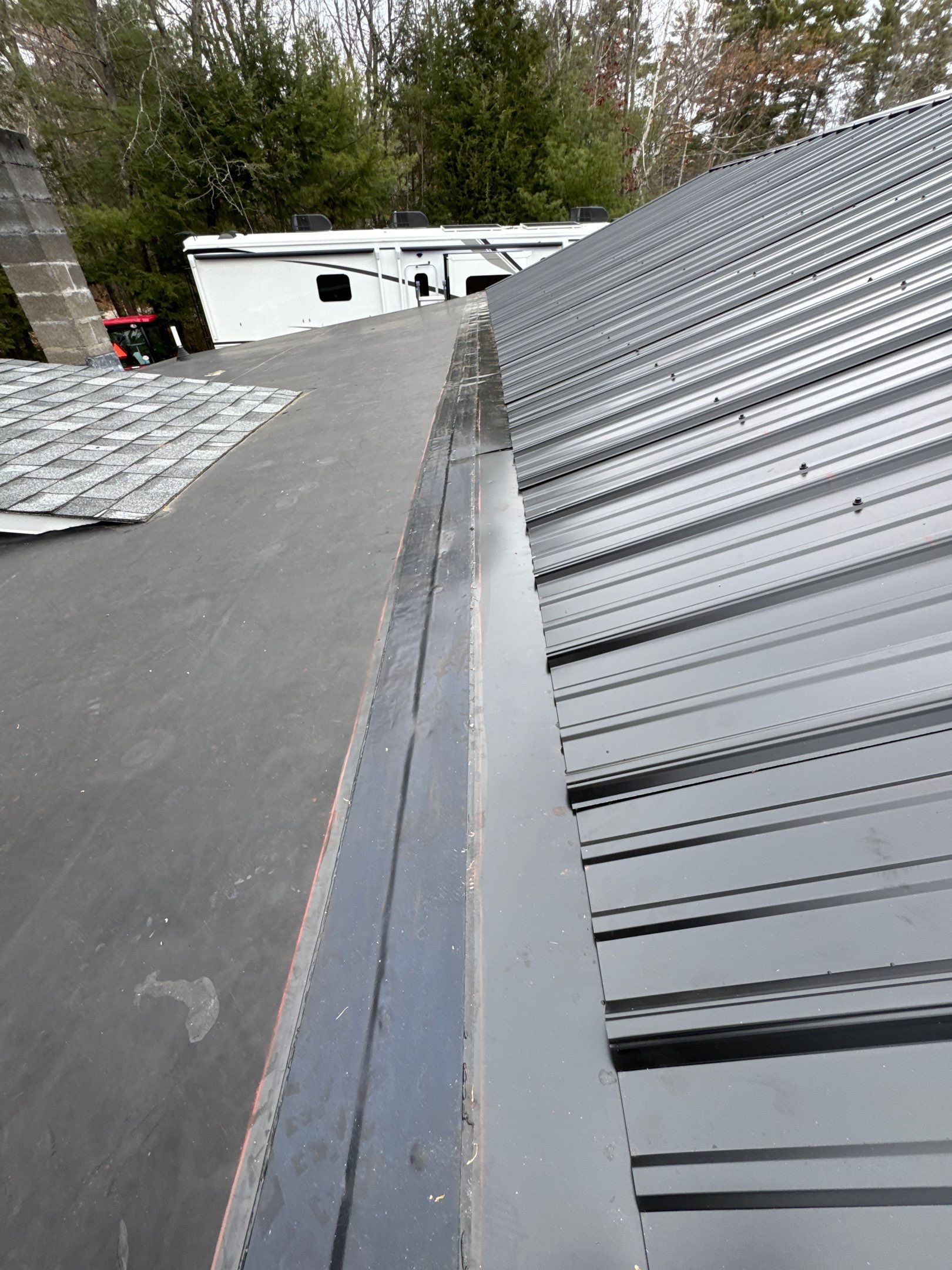 Gilford, NH Metal Roof Installation on Lake Winnipesaukee – Screw-Down Metal Roofing System by Compass exteriors