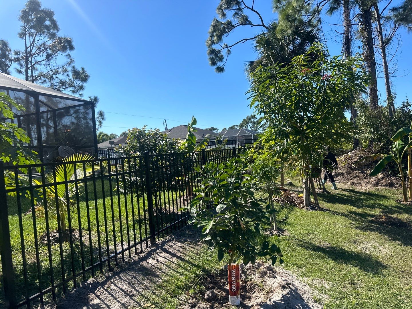 Aluminum Fence Installation using Black 3 Rail Aluminum Fence by Asap fence and gates, LLC