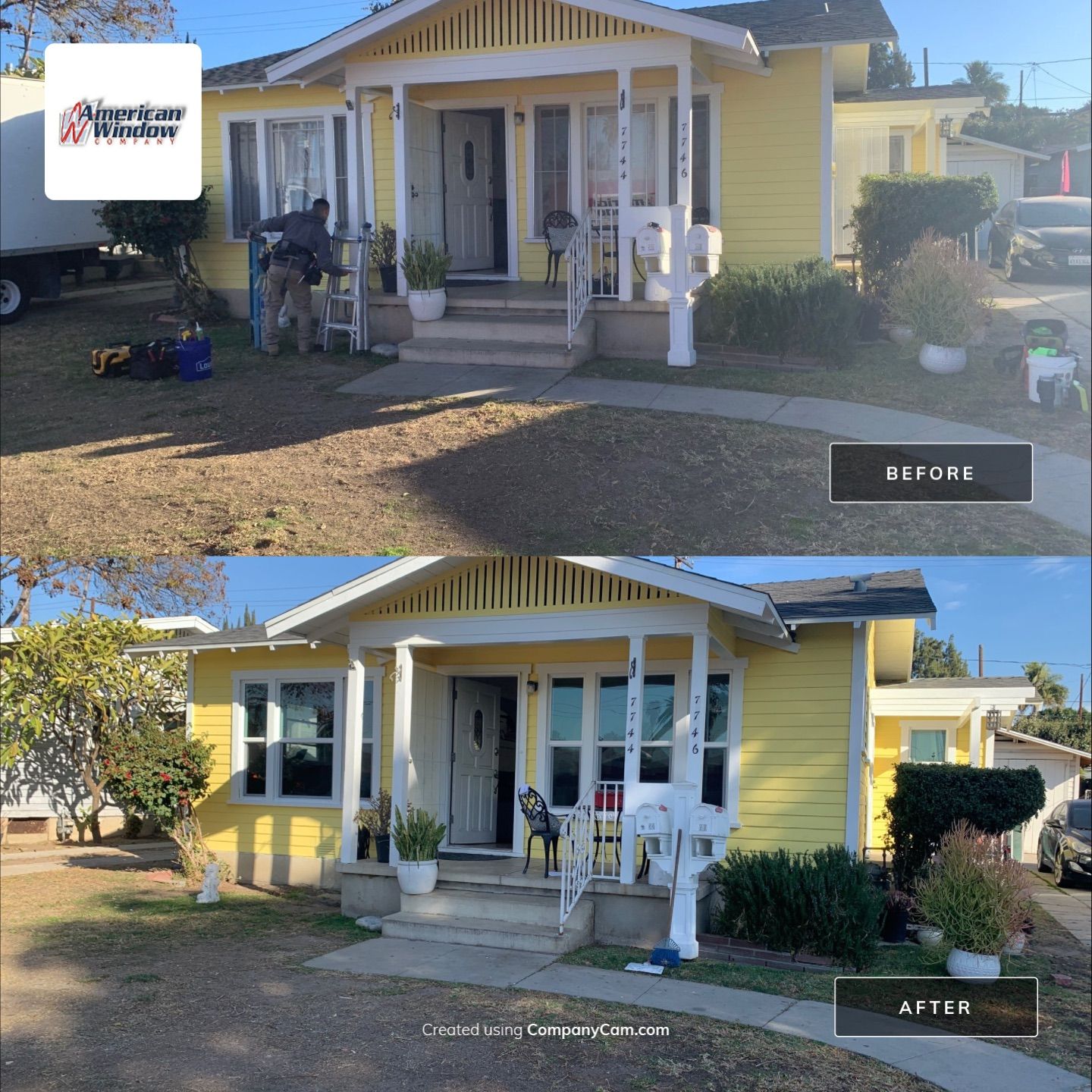 Window Installation using Vinyl Windows by American Window Company