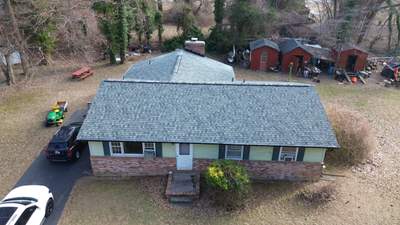 New Roof Install using Tamko Titan- Thunderstorm Gray in Port Republic, MD