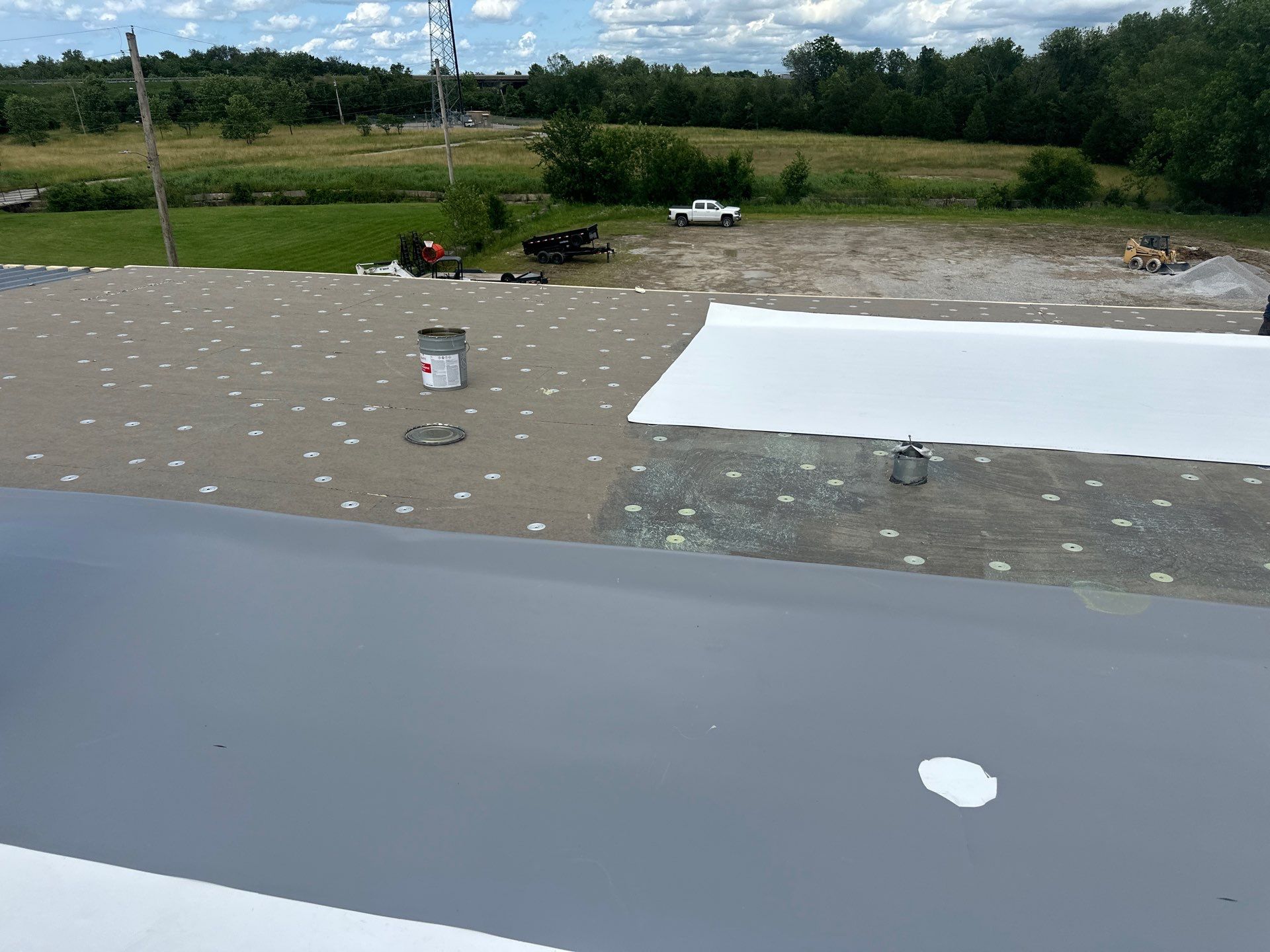Commercial TPO Membrane Roof Install  by Titan Commercial & Residential Roofing 