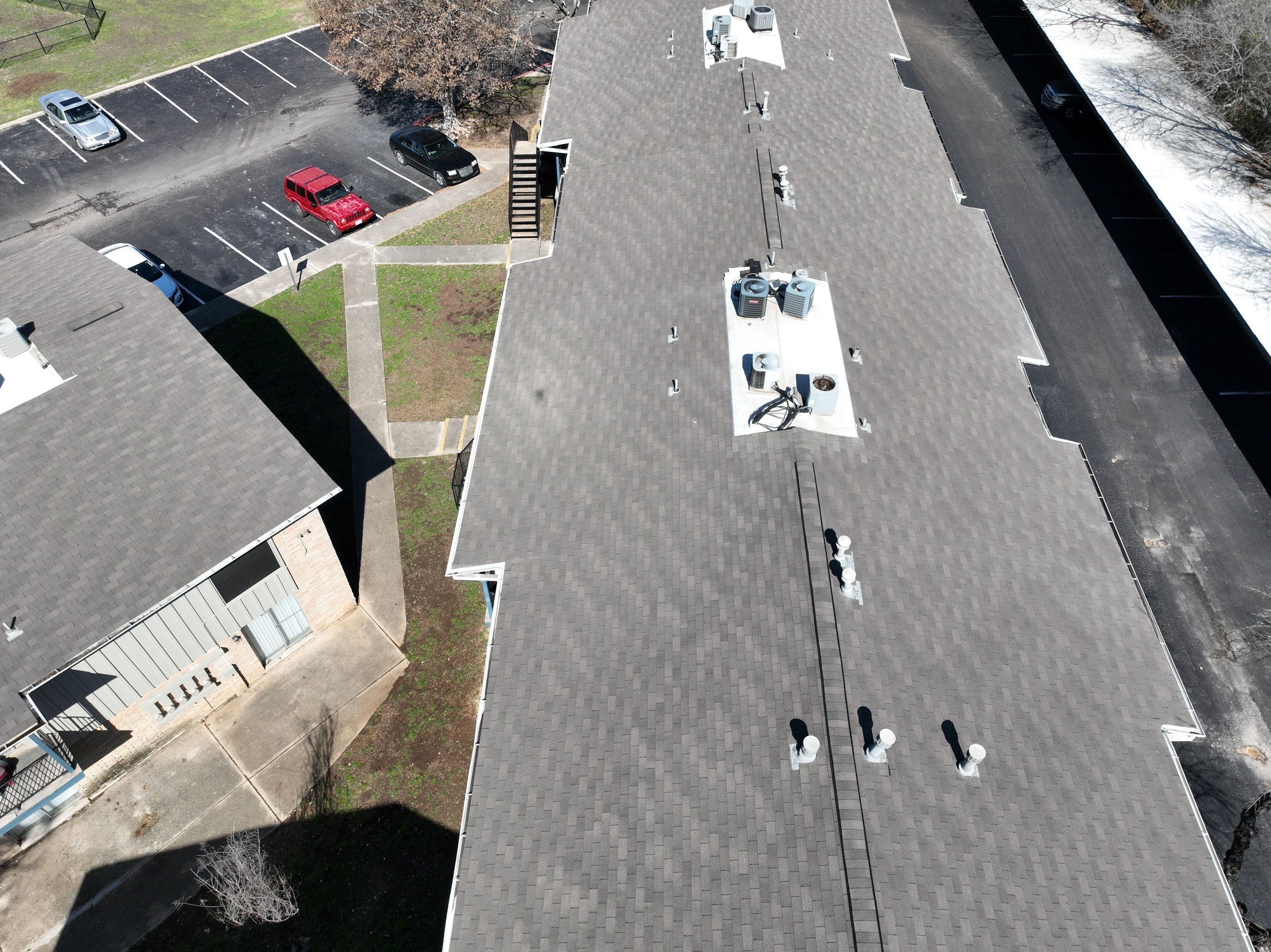 Commercial Roof Inspection using Drone Inspection by Premier Roofing and Contracting