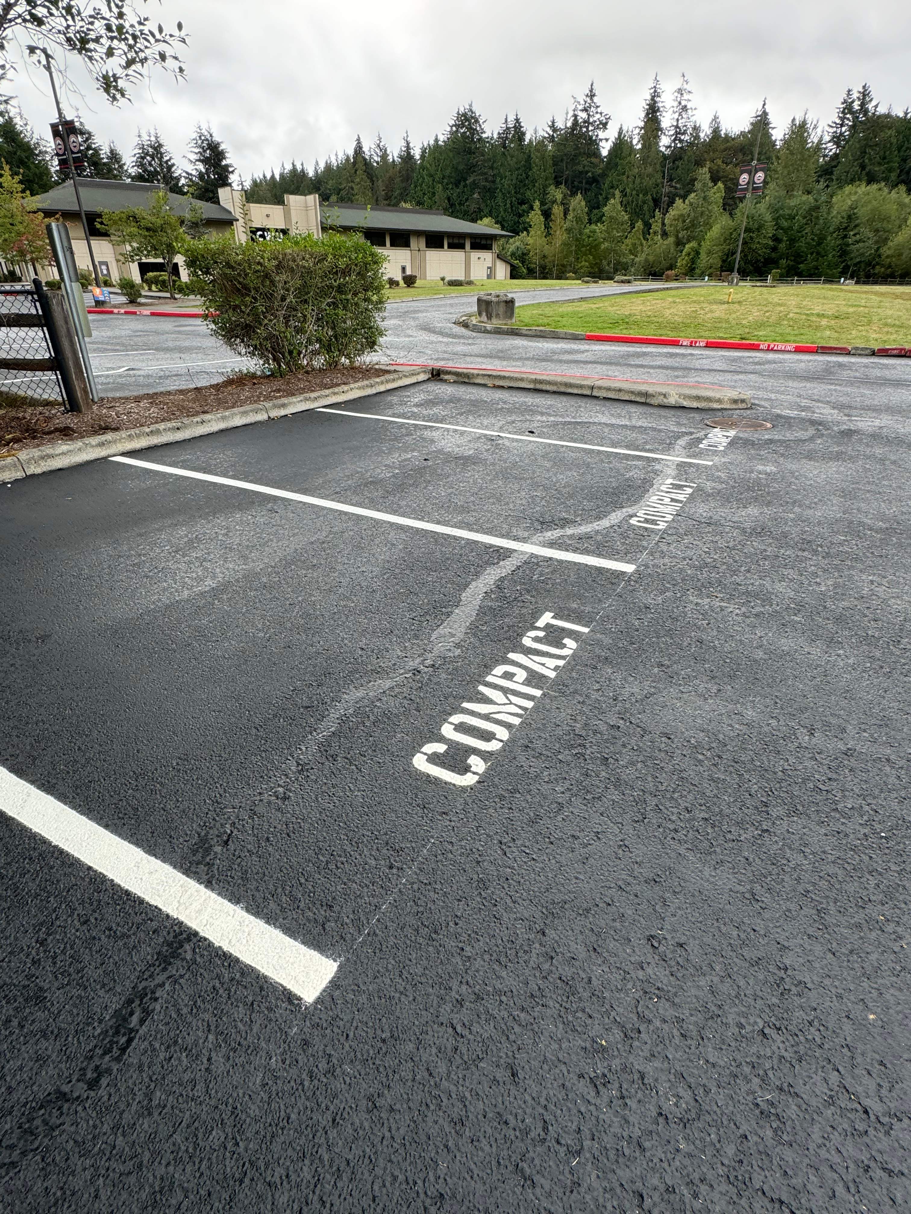 Central Washington University (CWU) Parking Lot Sealcoating & Striping  by Jireh Asphalt & Concrete Inc 