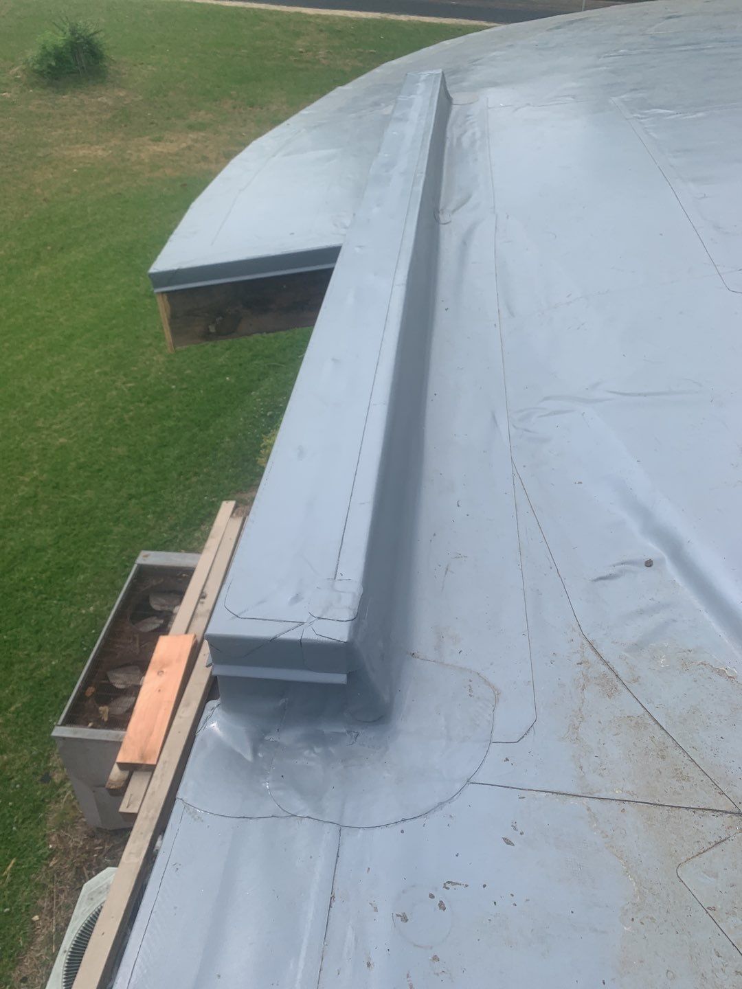 Commercial Roofing Installation using 50 mil PVC by Hostetler Roofing
