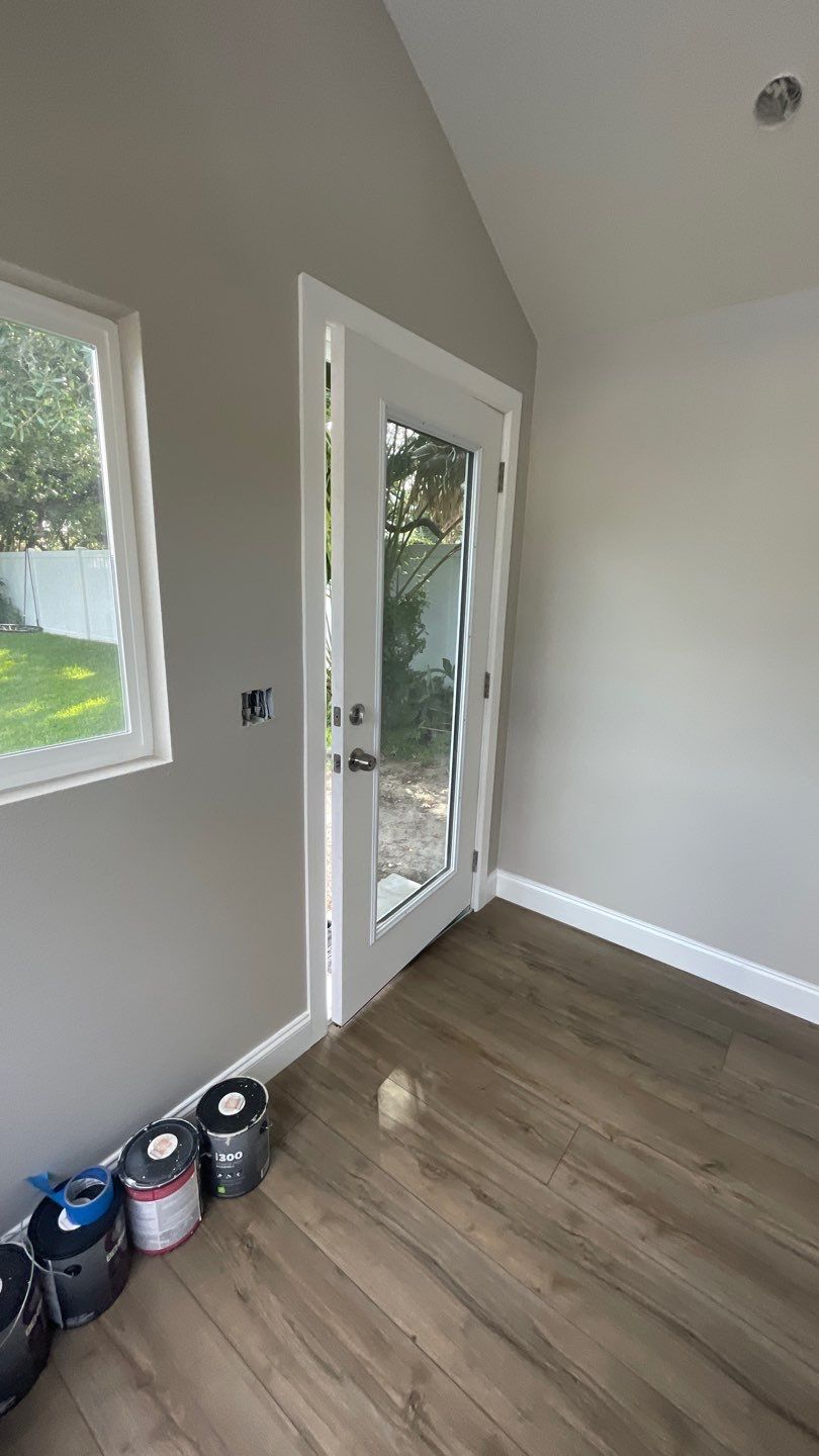 Outdoor Office Shed Interior Remodel in Longwood: From Drywall to Paint by HandyMangum
