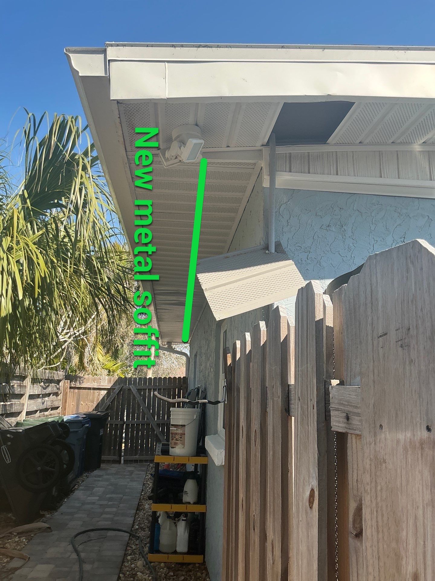 New Metal Soffit and Fascia in Siesta Key FL by Gutter Professors