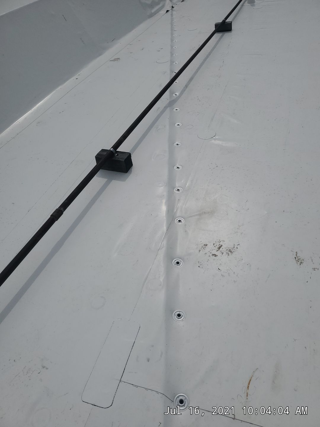 Commercial Roofing Installation using 50 mil PVC by Hostetler Roofing
