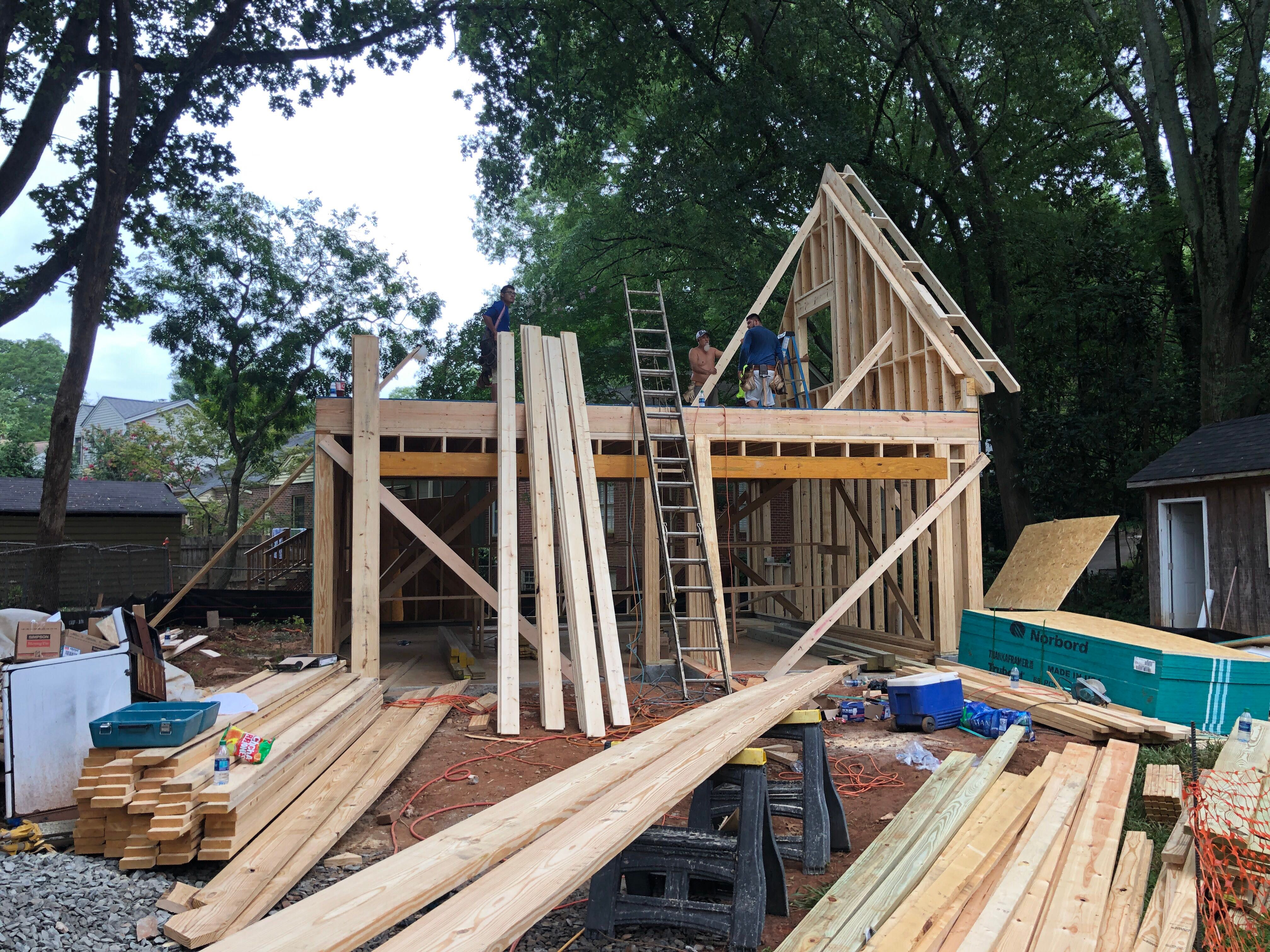 Custom Two-Story Brick Garage and Studio Apartment in Decatur by Swift Home Renovations 