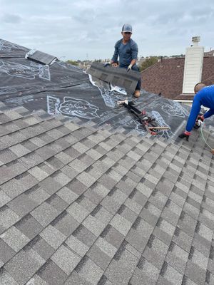 Residential Roofing Installation using Owen's Corning Duration (Lifetime) Shingles