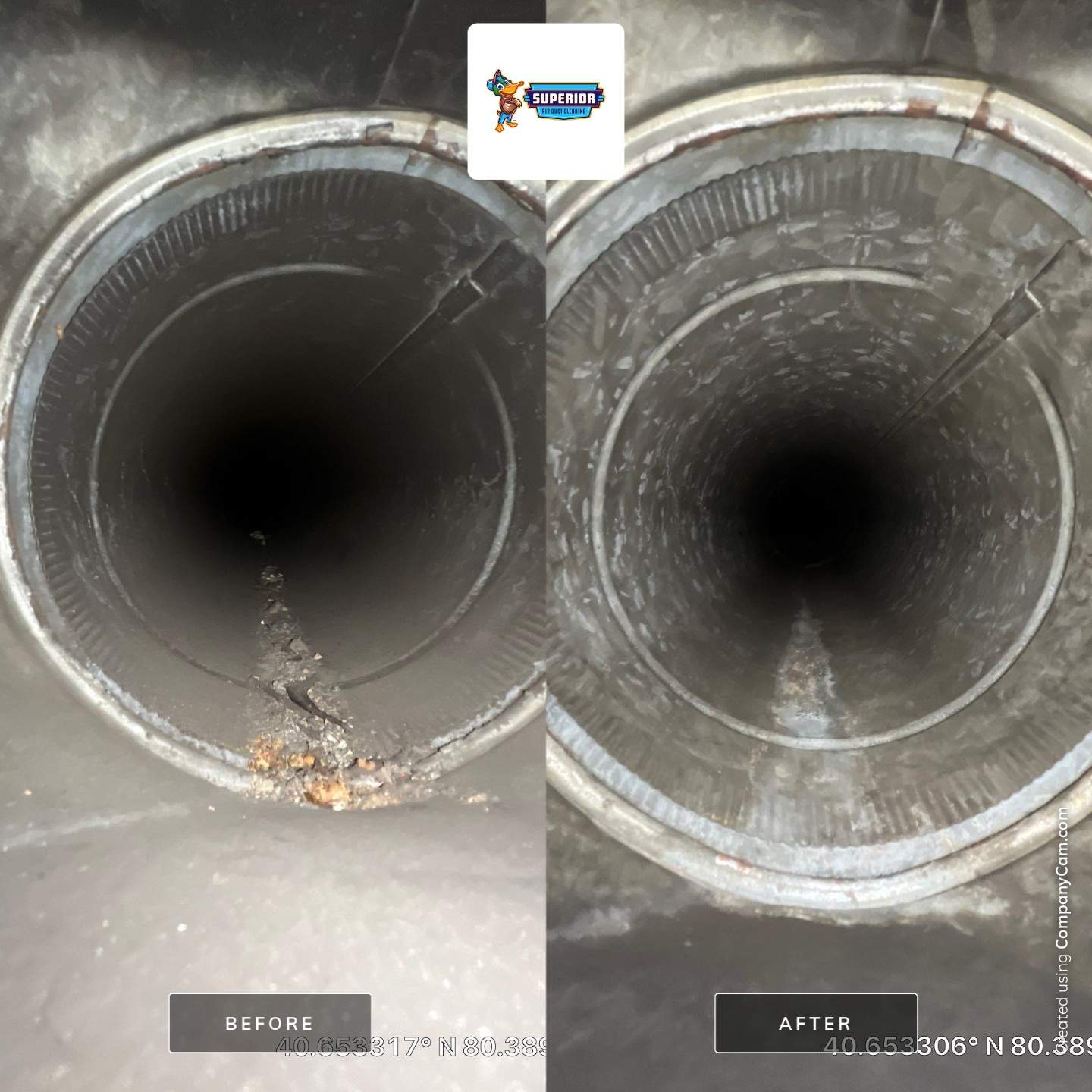 Air Duct Cleaning With a Vacuum Truck in Midland, PA by Superior Air Duct Cleaning