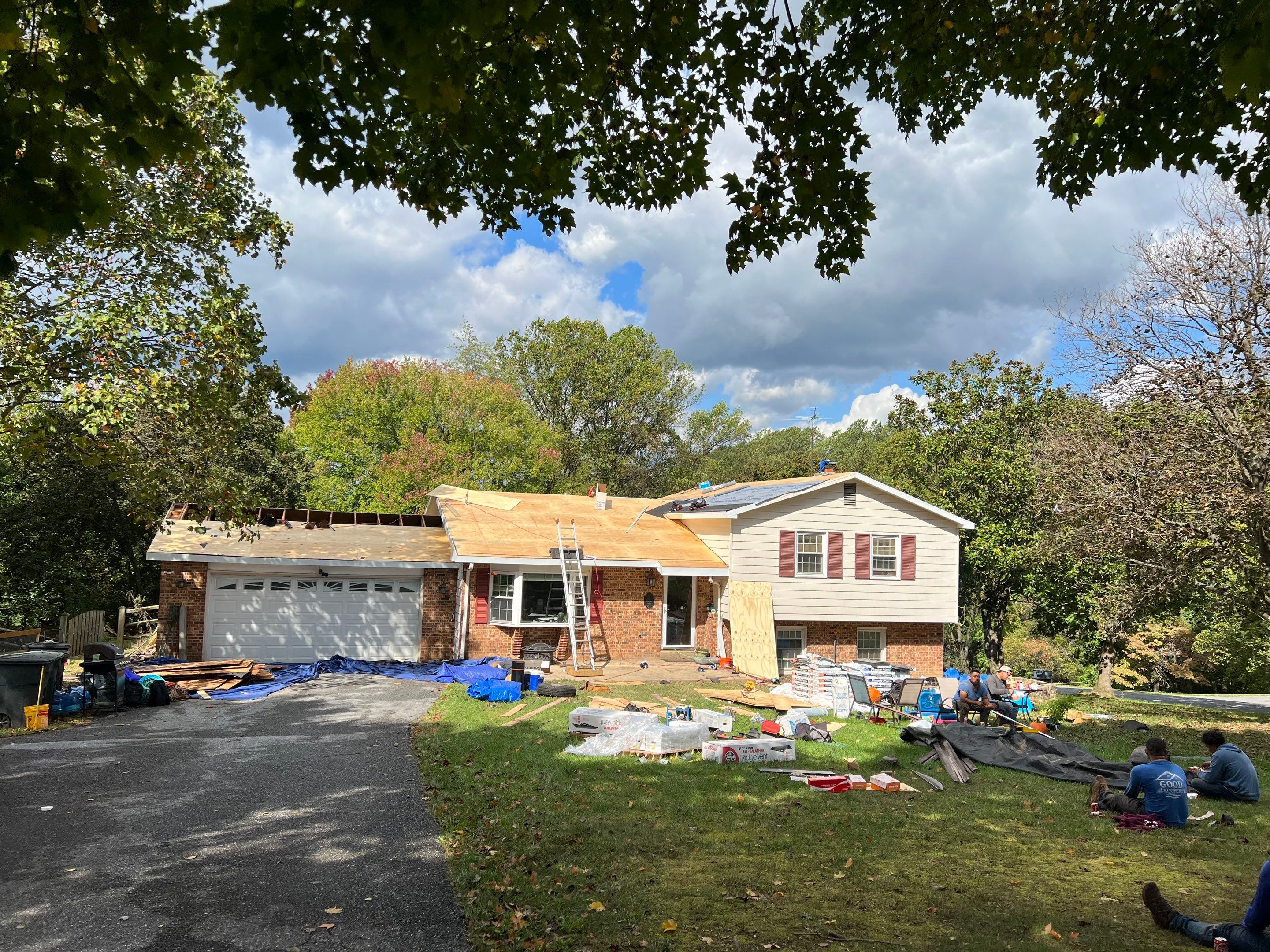 Residential Roofing Installation using Atlas Pinnacle Pristine Pewter Architectural Shingles by Frederick Roof Repair