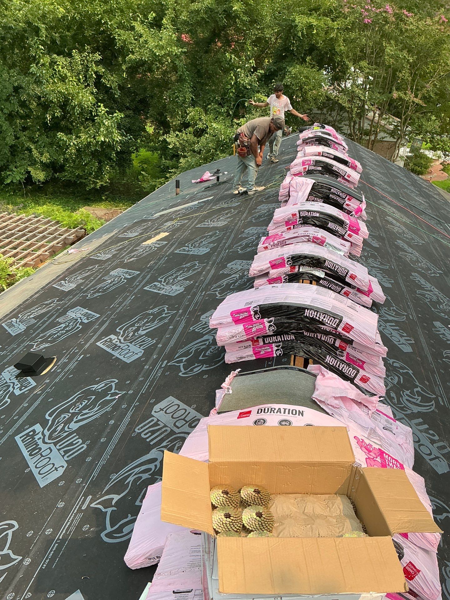 Asphalt Shingle Roof Replacement and Gutter Installation in Richmond by Cade Construction