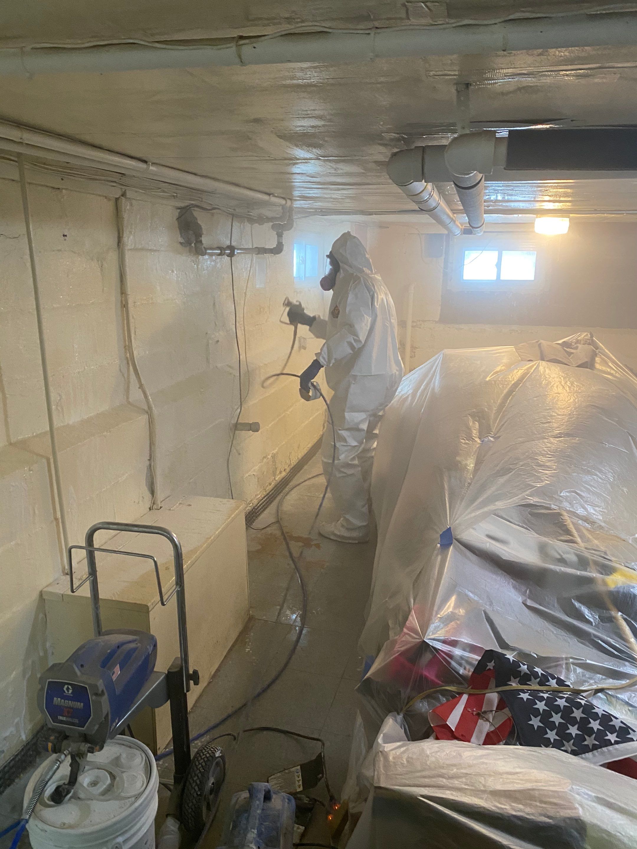 Interior French Drain Job in Bloomfield, NJ by Pure Service Pro, LLC 