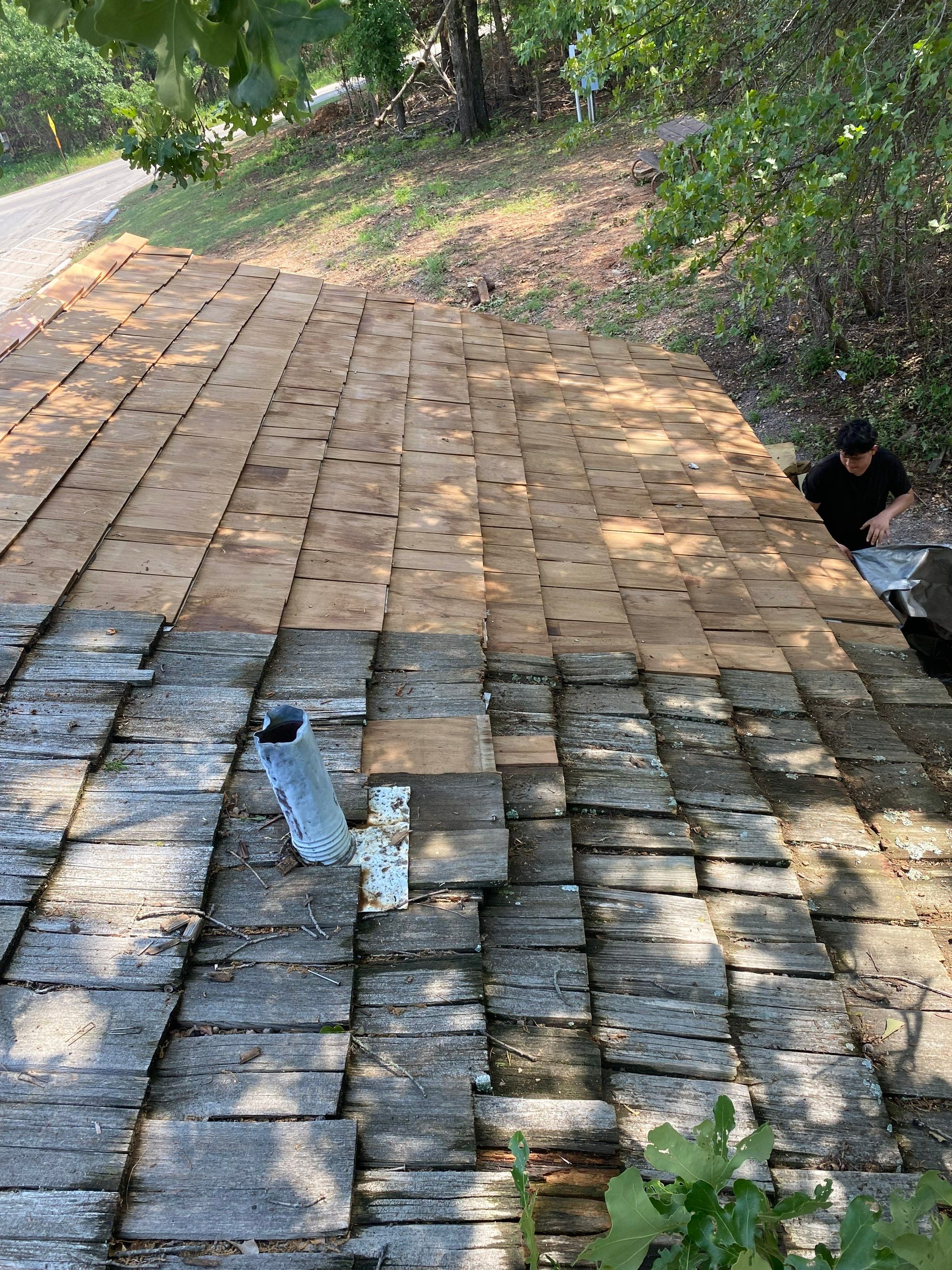 Metal Roof Replacement for Public Park Facility in Sulphur by BANA Roofing and Solar Supply