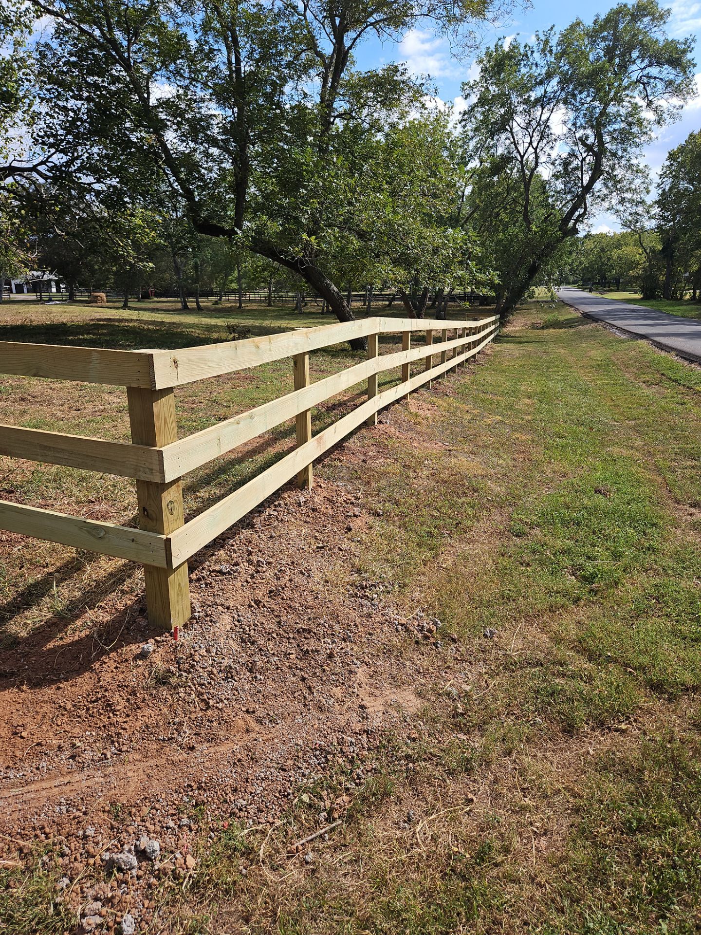Ranch Style fence Plus Iron installation by Tim's Fences