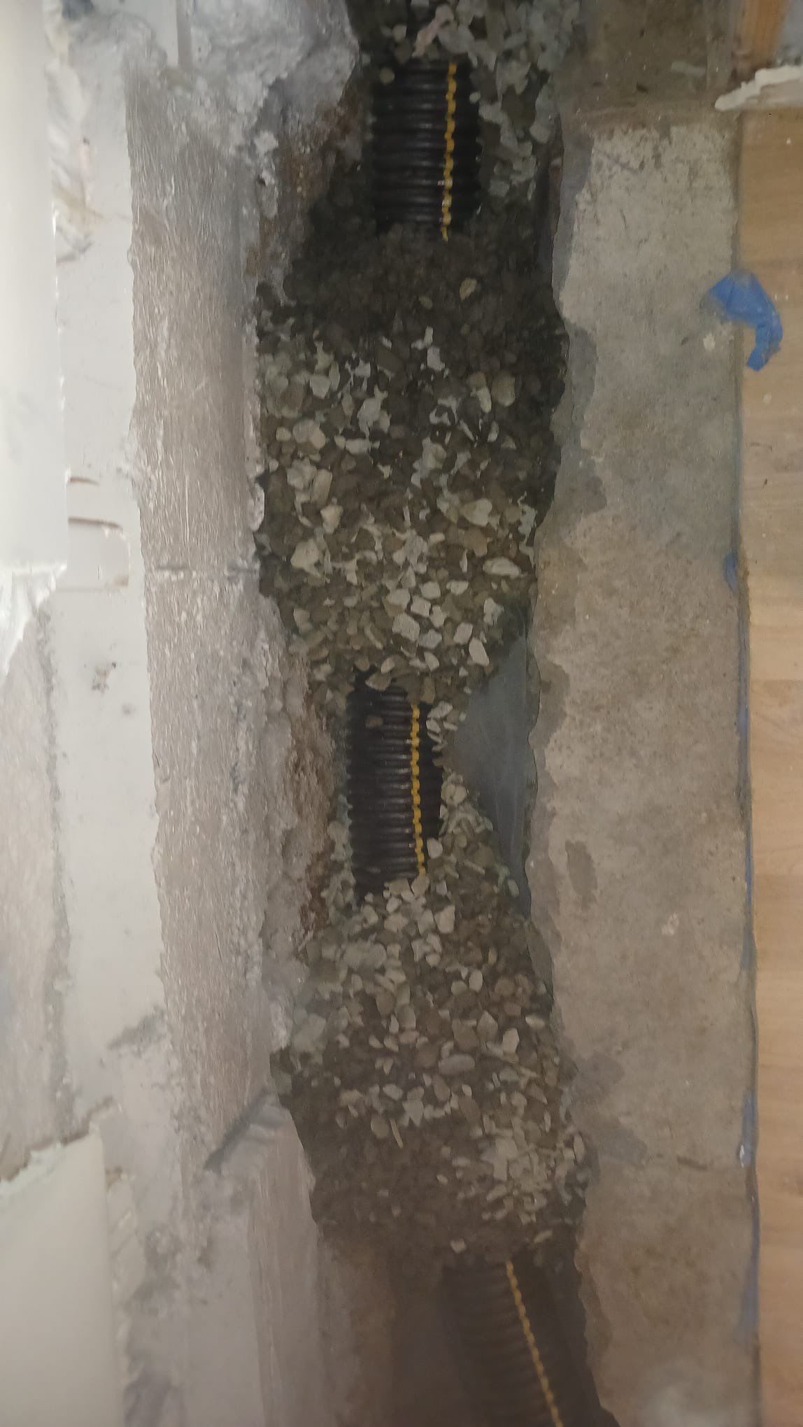 Interior French Drain & Wall Vapor Barrier Boonton NJ by Pure Service Pro, LLC 