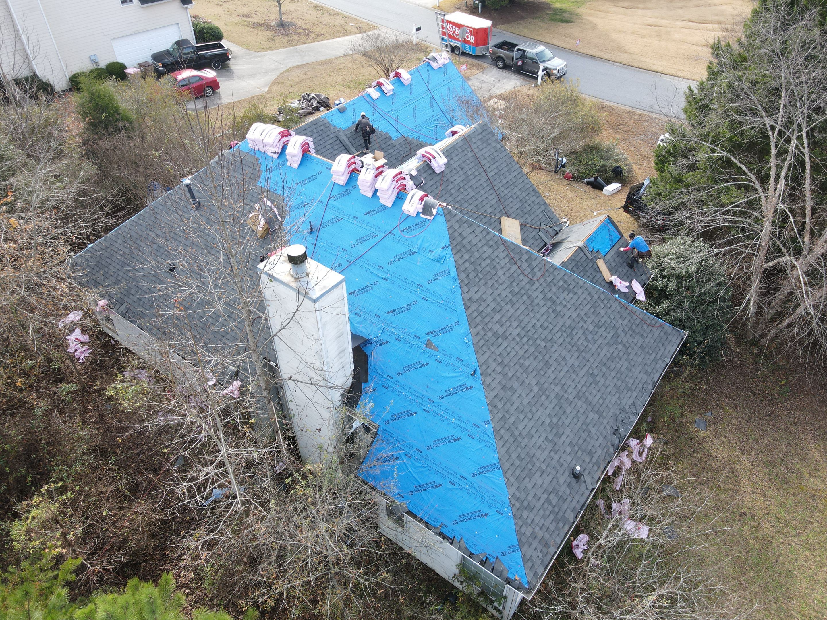 Residential Roofing Installation using Owens Corning by Inspector Roofing and Restoration