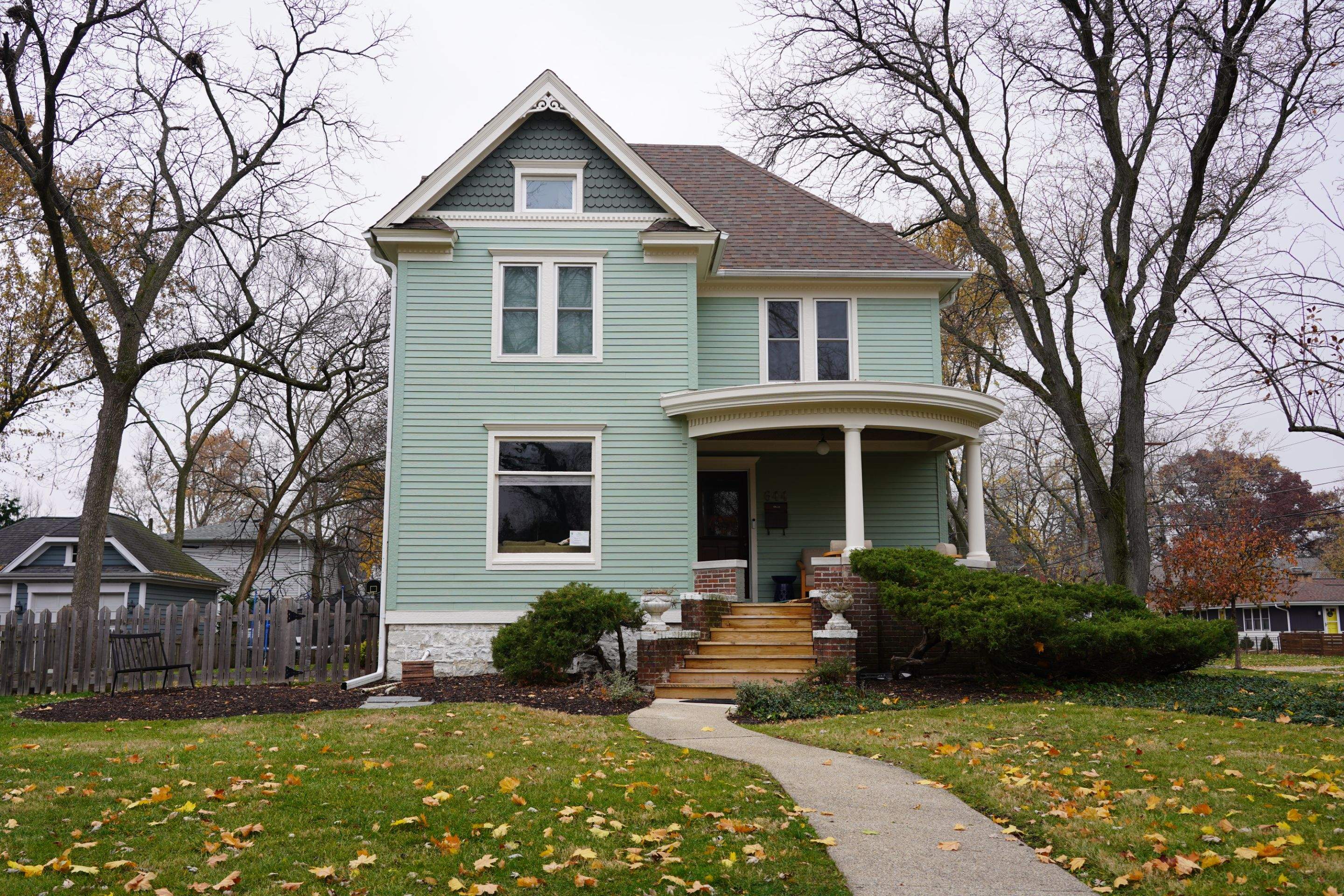 Glen Ellyn Exterior Renovation Featuring James Hardie Siding and Porch Restoration by Great American Exteriors