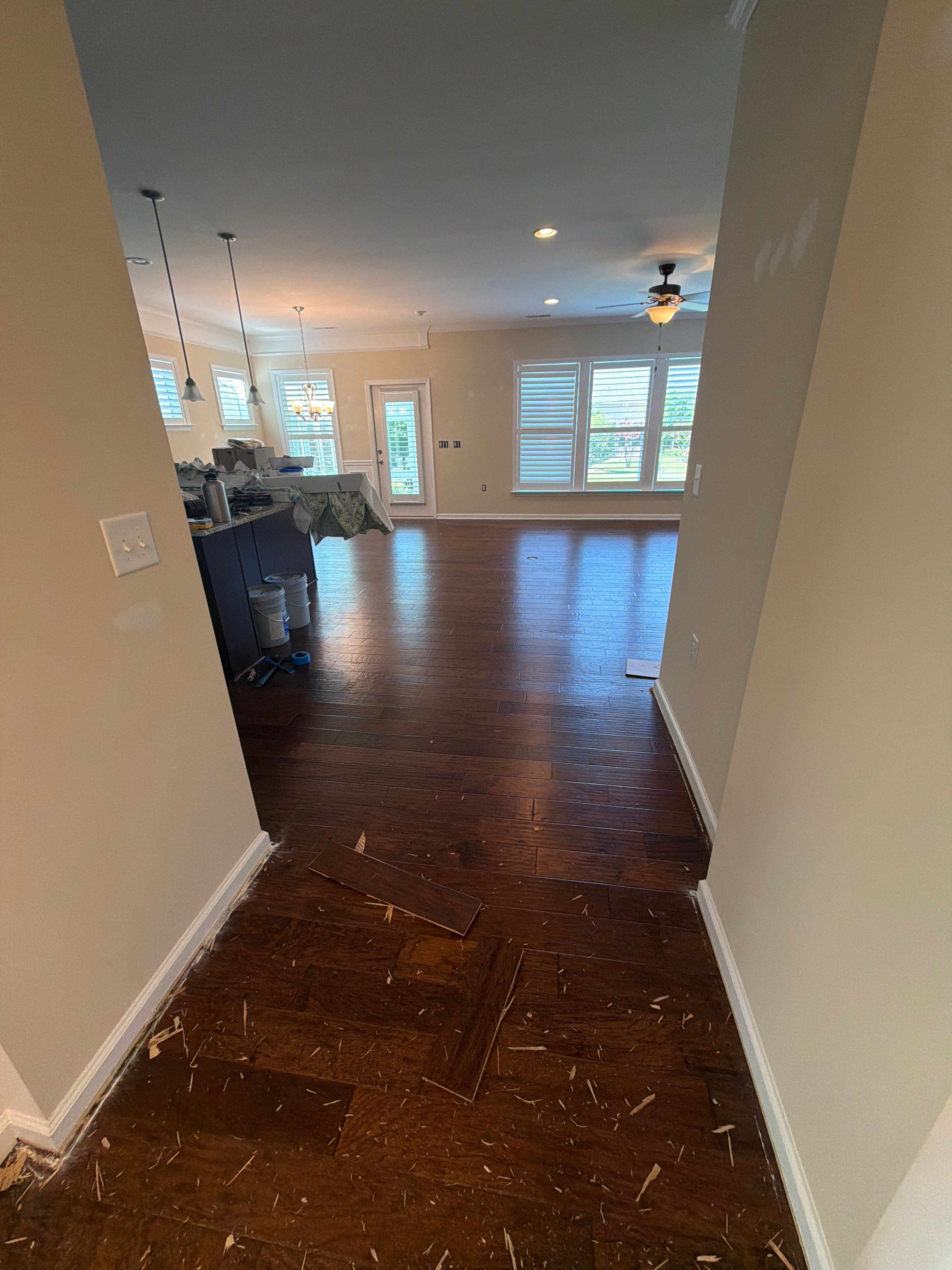 Luxury Vinyl Plank Flooring Installation and Interior Refresh in Durham by Billy Weatherspoon Contractor