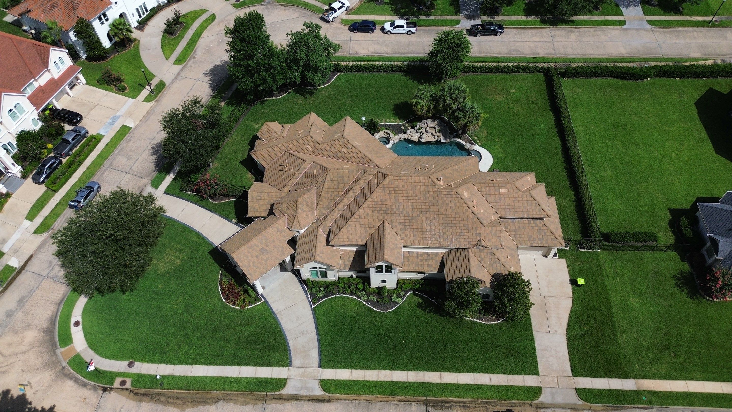 Full Exterior Cleaning and Roof Restoration for Missouri City Estate by Zeal Power Washing