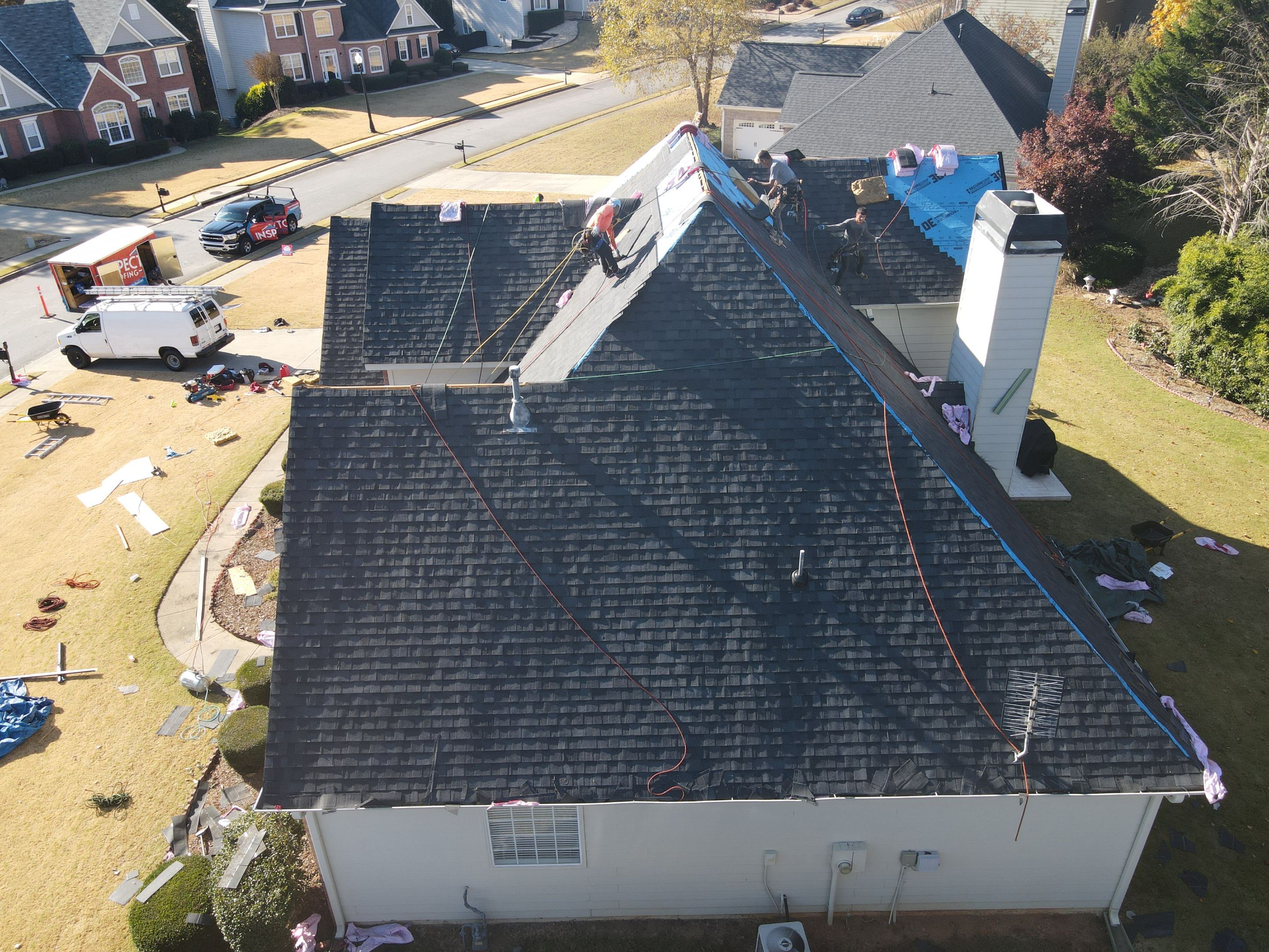Residential Roofing Installation using Owens Corning by Inspector Roofing and Restoration