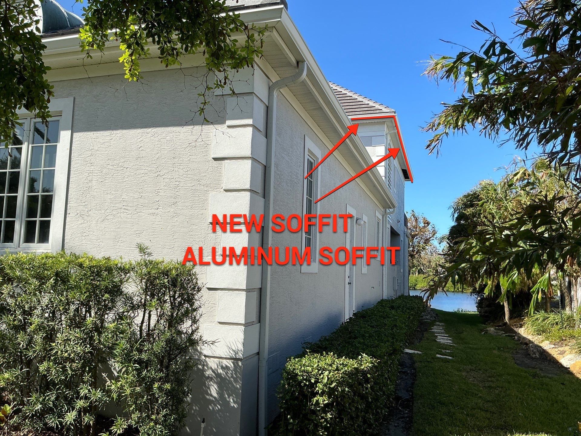 Premium Soffit and Fascia Renovation in Longboat Key FL by Gutter Professors