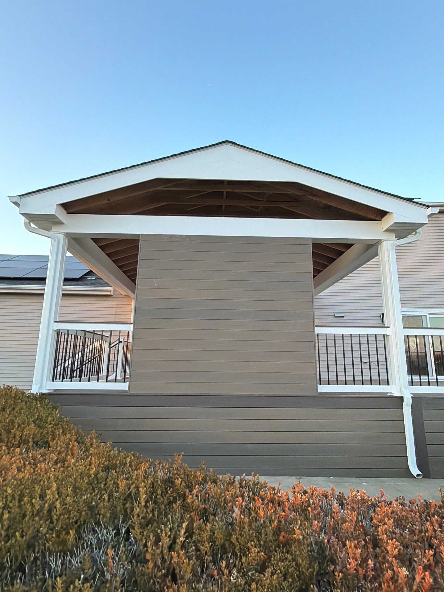 New Deck With a Roof and TV Mount in Raritan, New Jersey by deck guardian