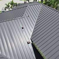 .032 Aluminum 1.5" Mechanical Seam Dark Bronze  by Total Roofing System The Metal Roof Experts