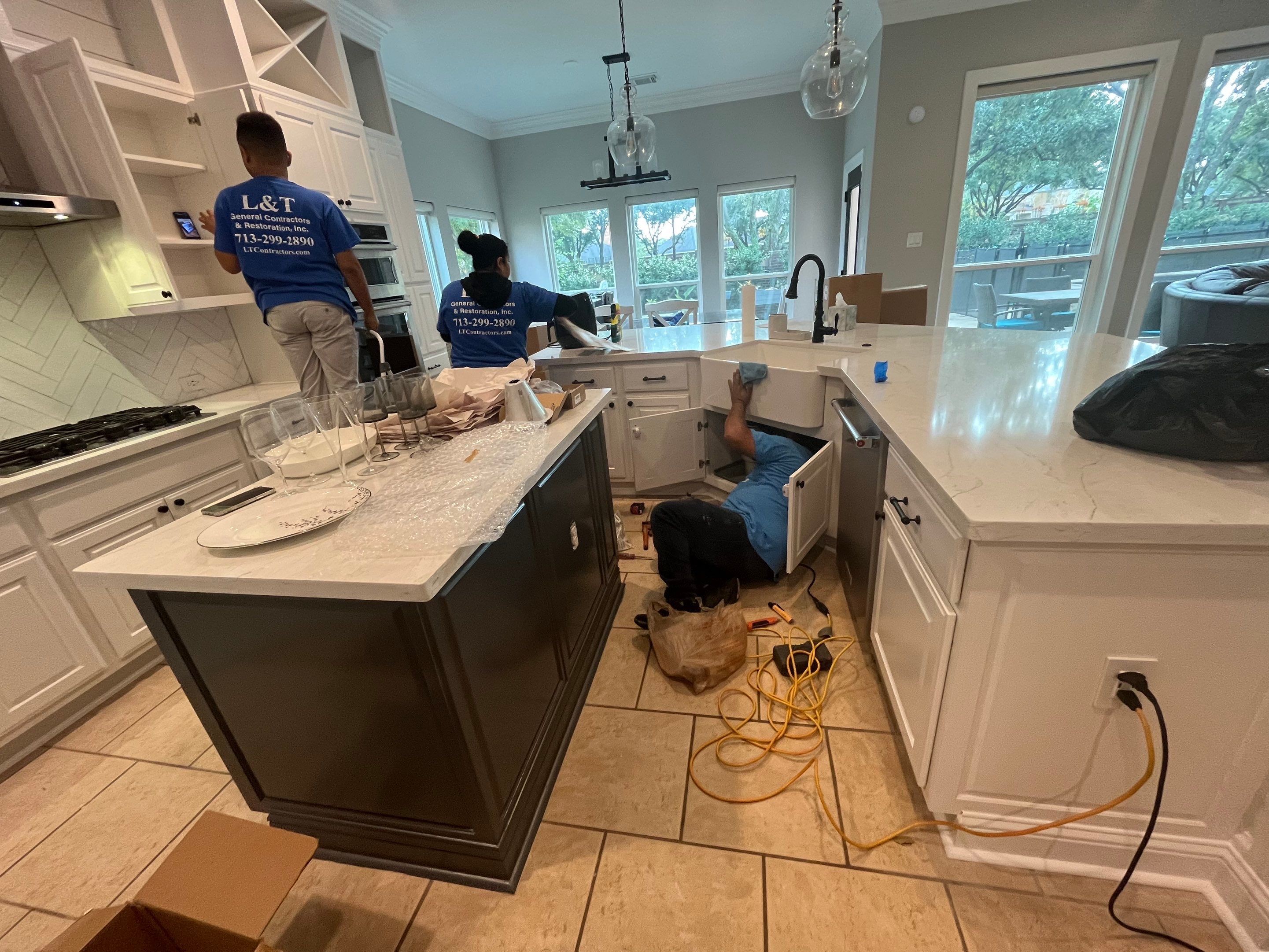 Stunning Kitchen Remodel   by L&T General Contractors and Restoration INC
