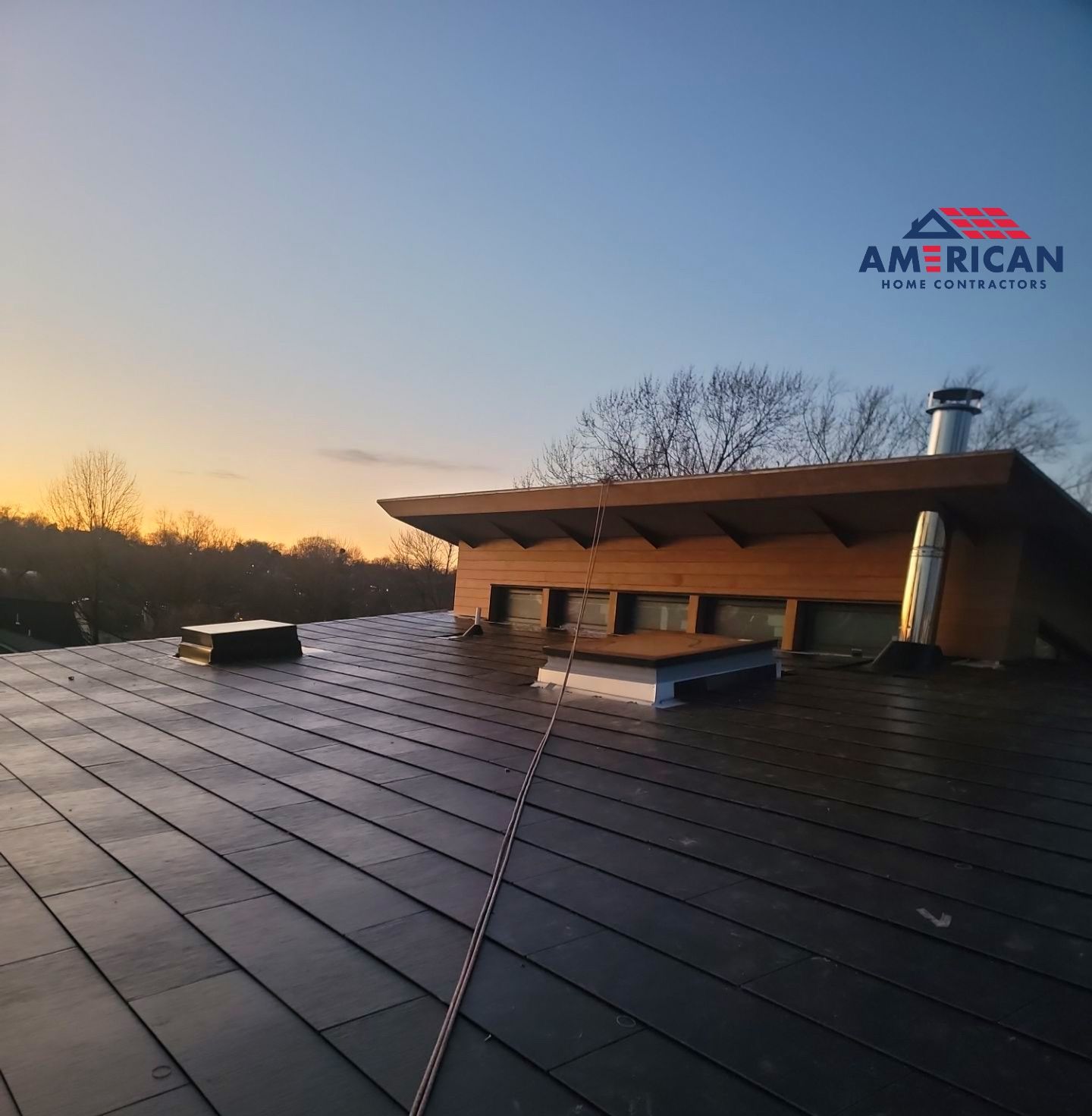 Tesla Solar Roof using SPAN smart electrical panel by American Home Contractors