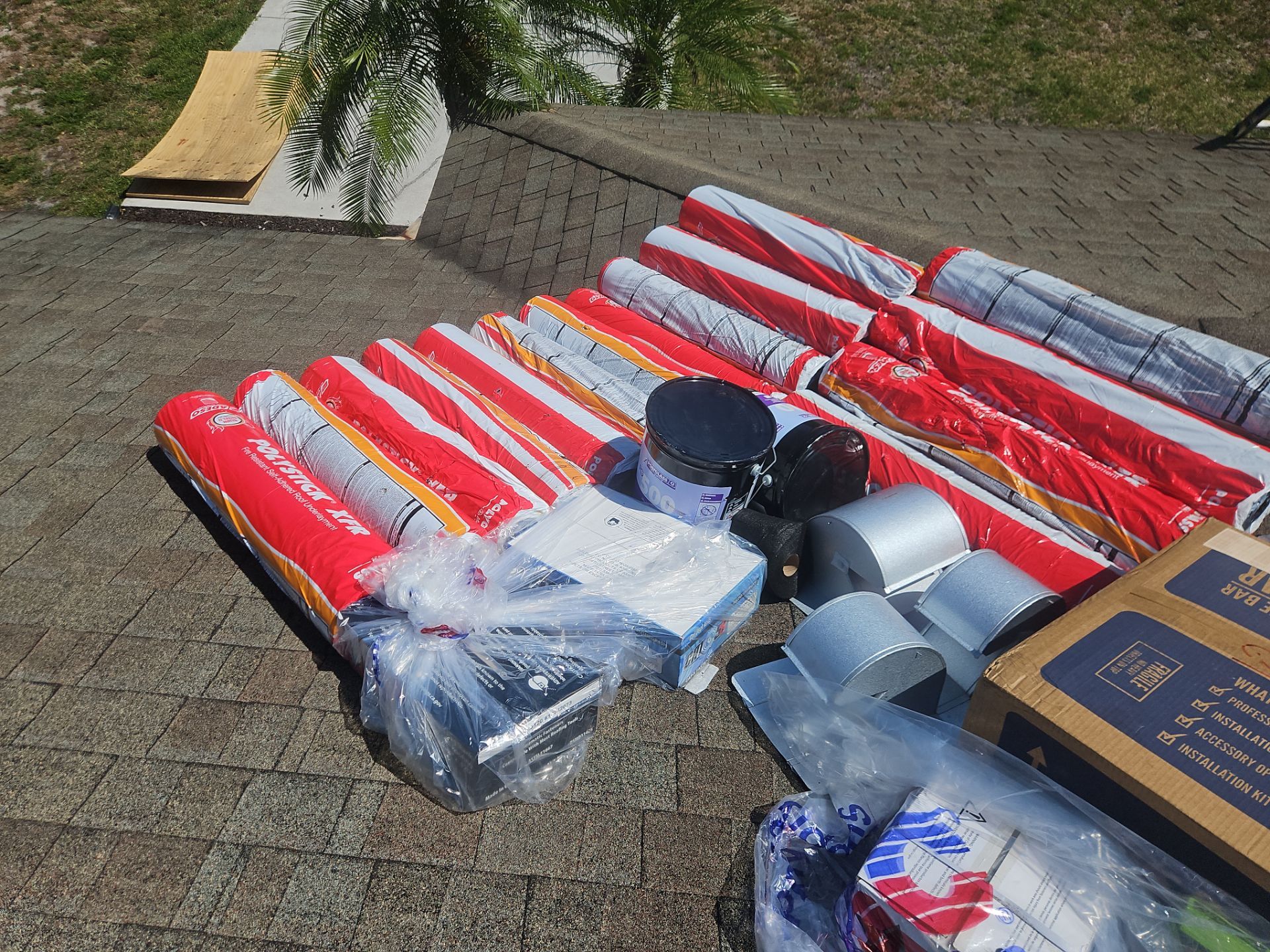 Residential Roofing Installation using 1" Nail strip metal roof by BLUES BROTHERS ROOFING