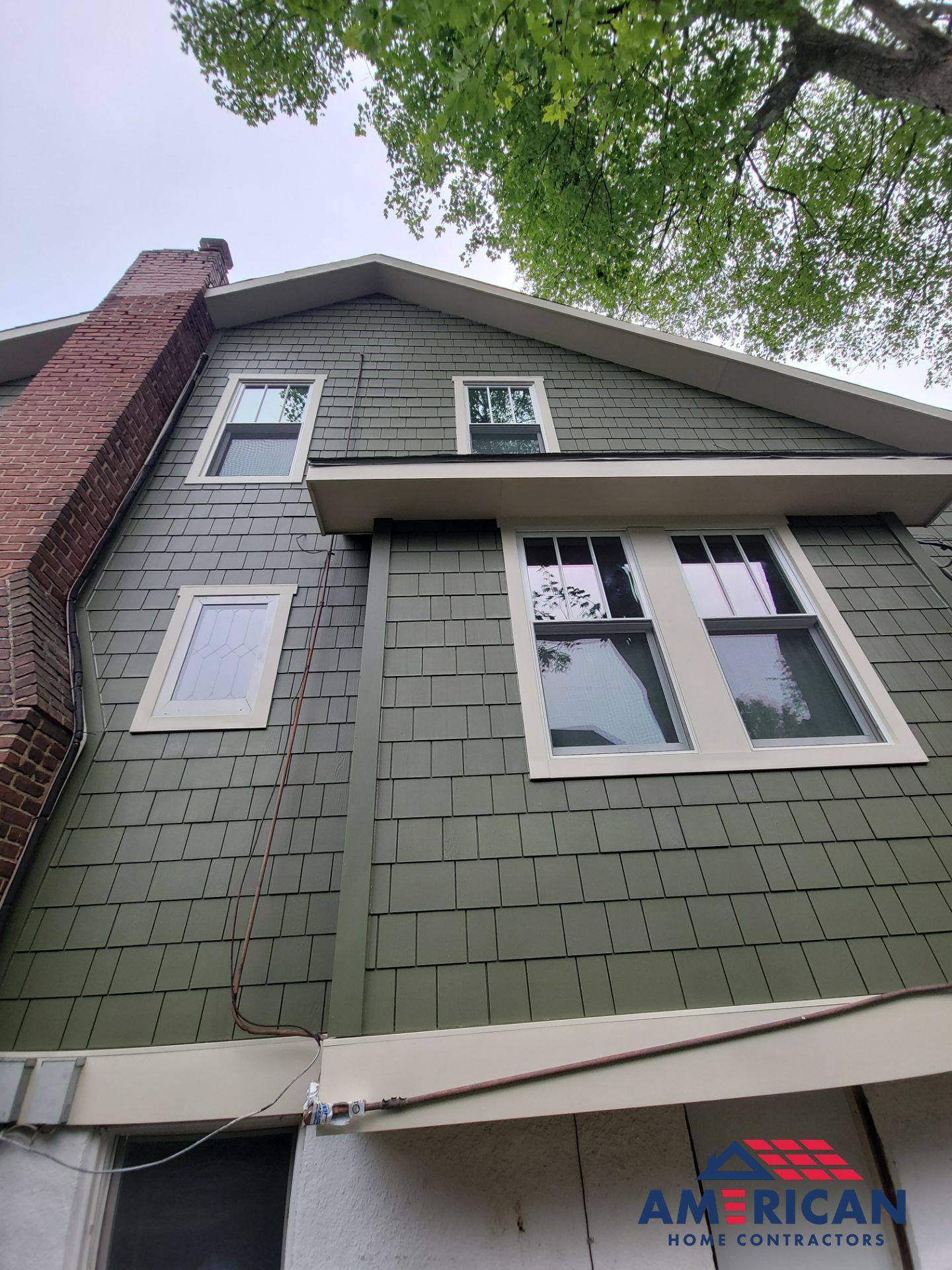 Dramatic exterior facelift in Baltimore by American Home Contractors