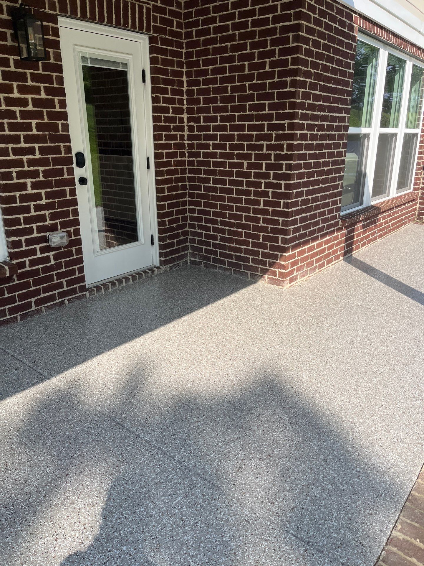 Patio Floor Coating using Creekbed by My Garage Floor Guys