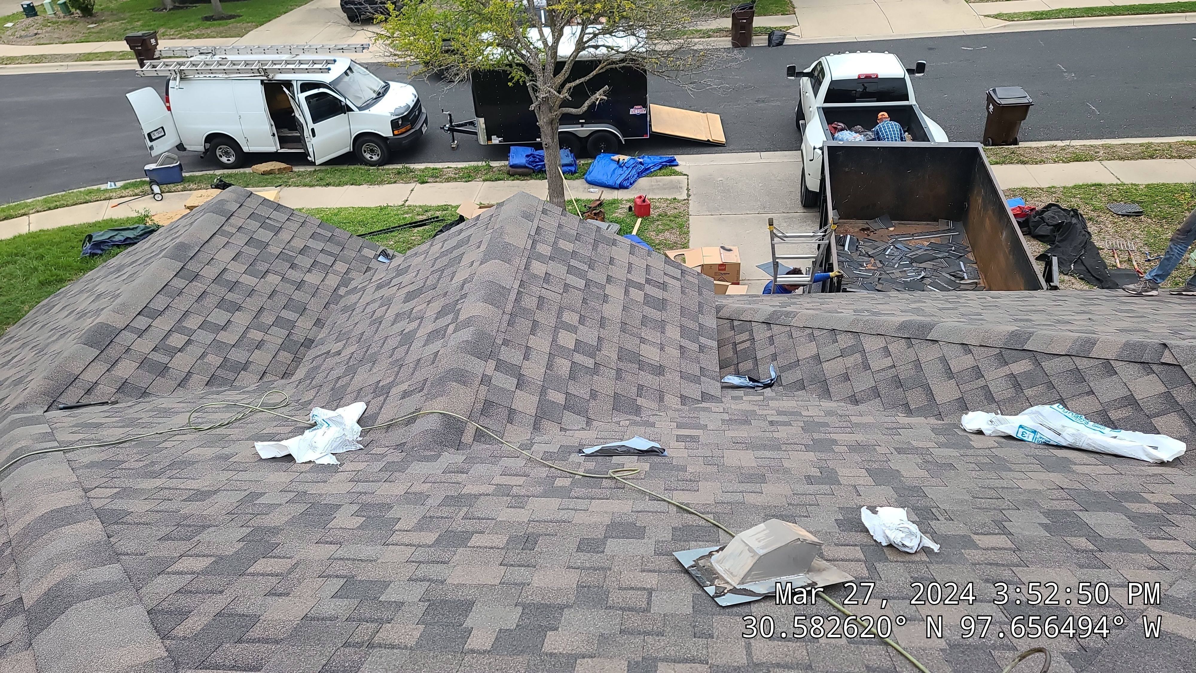 Complete Roofing Replacement and Hail Damage Restoration in Round Rock by Caliber Restoration LLC