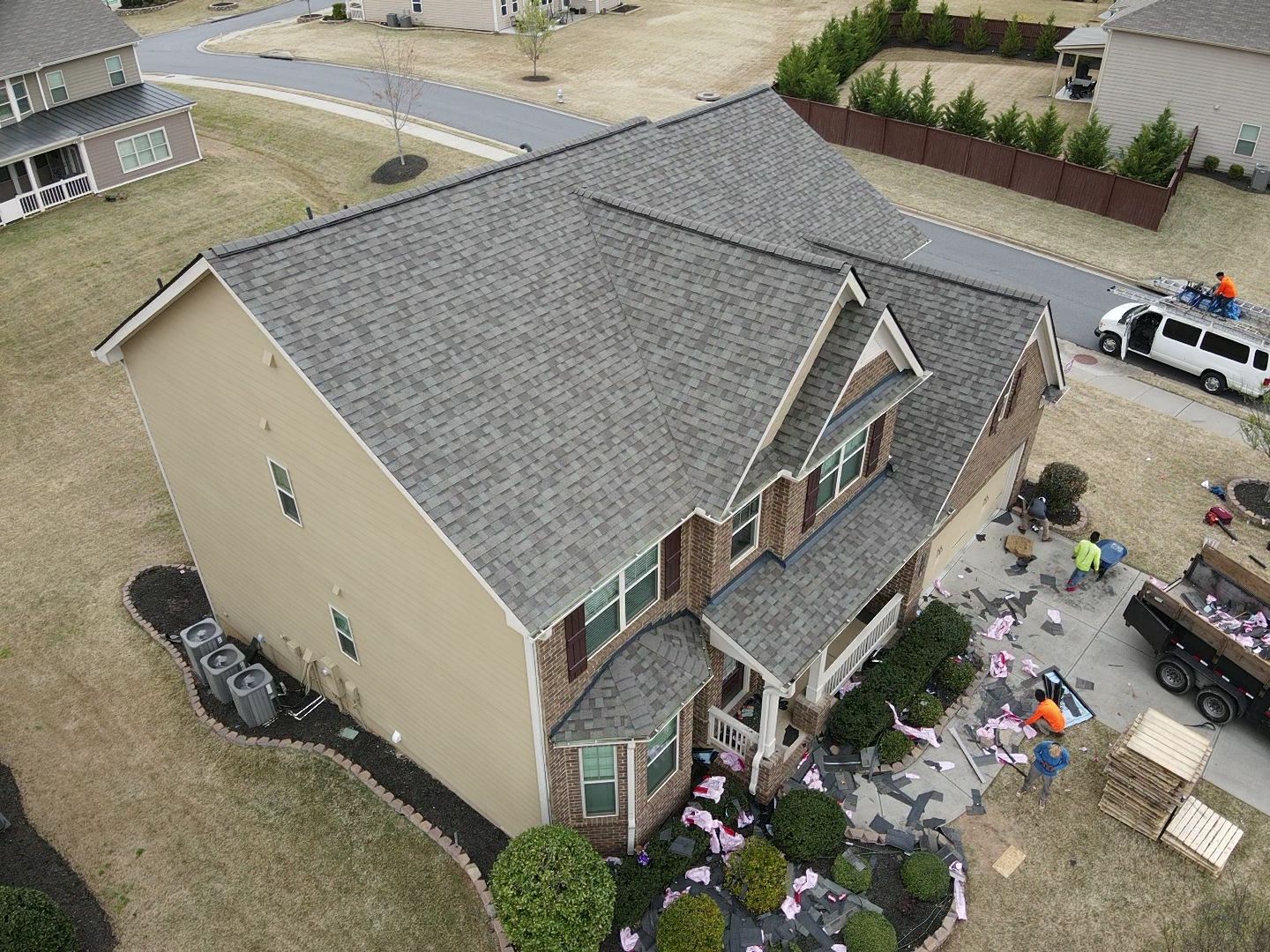 Residential Roofing Installation using Owens Corning by Inspector Roofing and Restoration