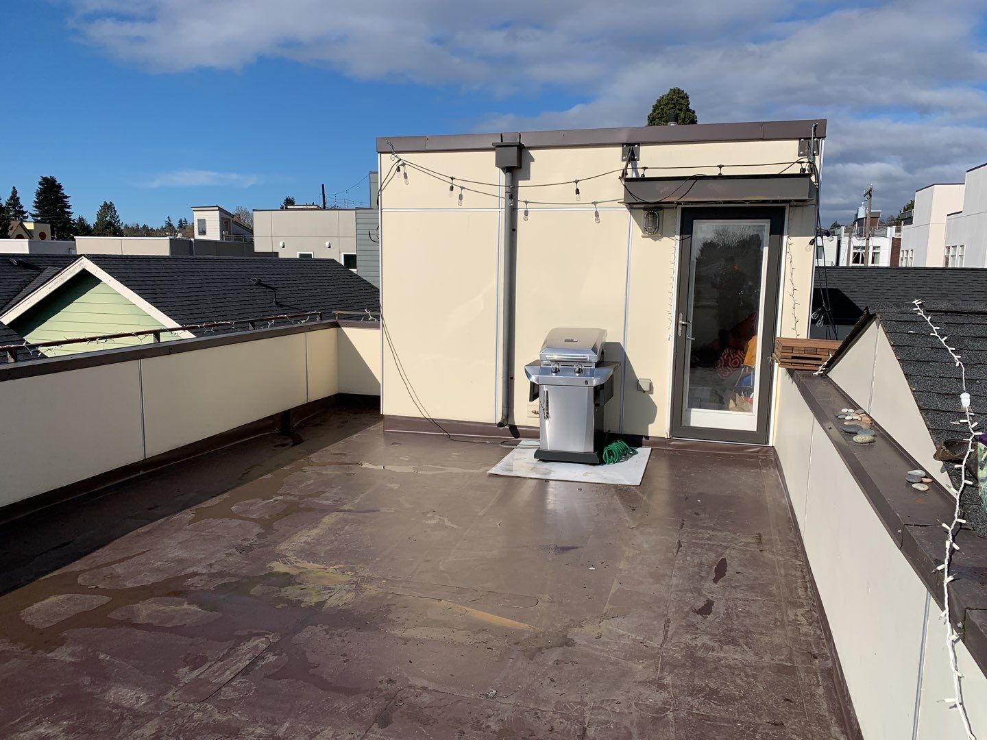 Ballard Rooftop Deck using IPE Tiles by Alki deck builders