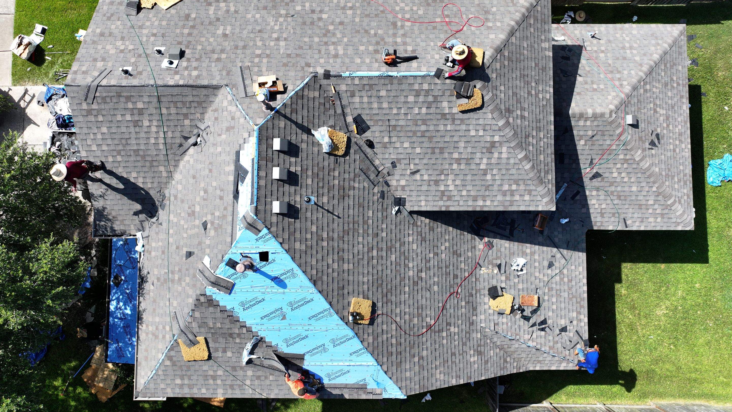 Storm-Damaged Roof Replaced — Houston, TX by PL Roofing & SB Roofing, LLC.