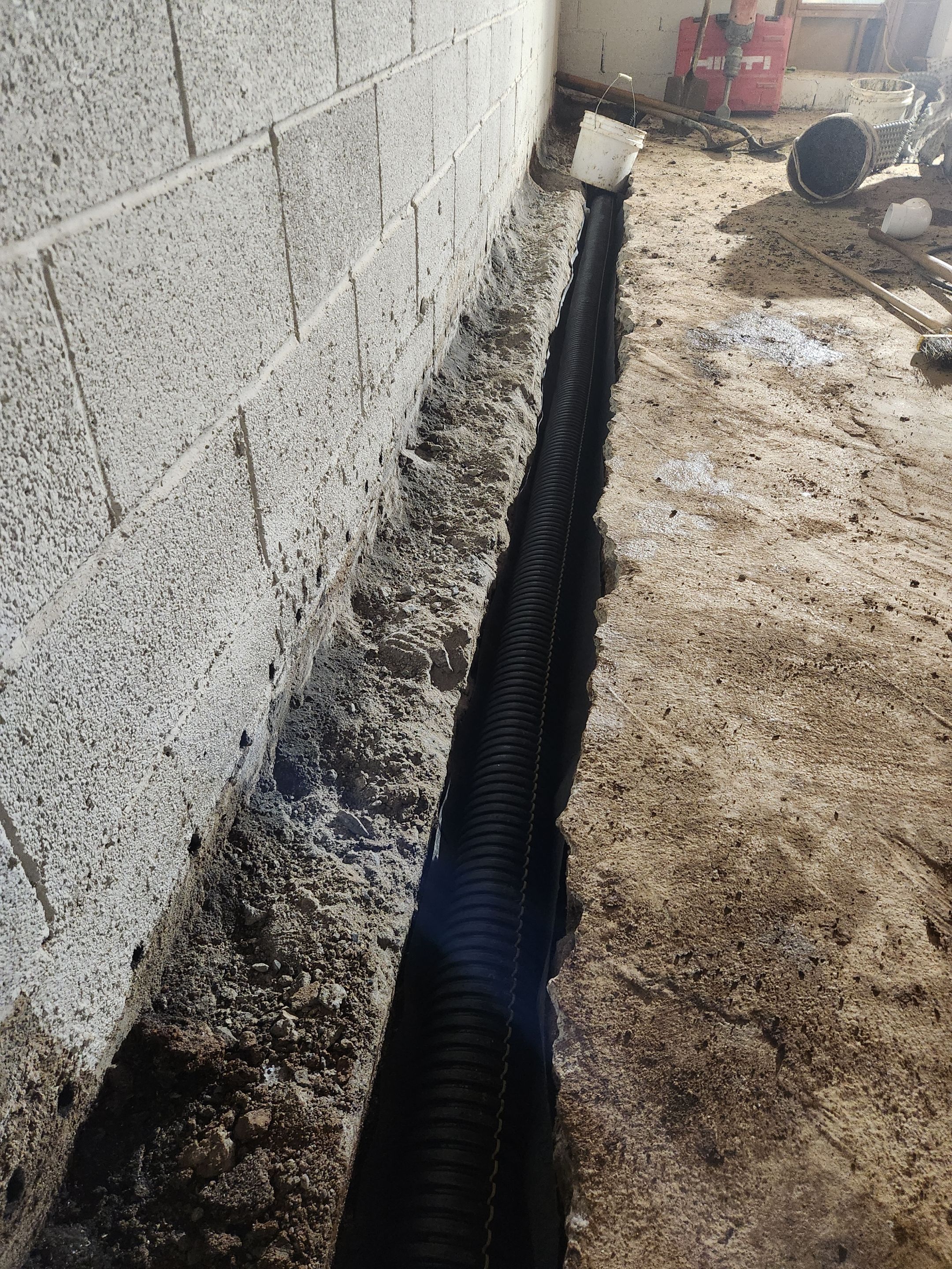 Interior French Drain in Pine Brook NJ by Pure Service Pro, LLC 