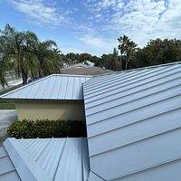 24ga 1.5" Mechanical seam Dove Gray  by Total Roofing System The Metal Roof Experts