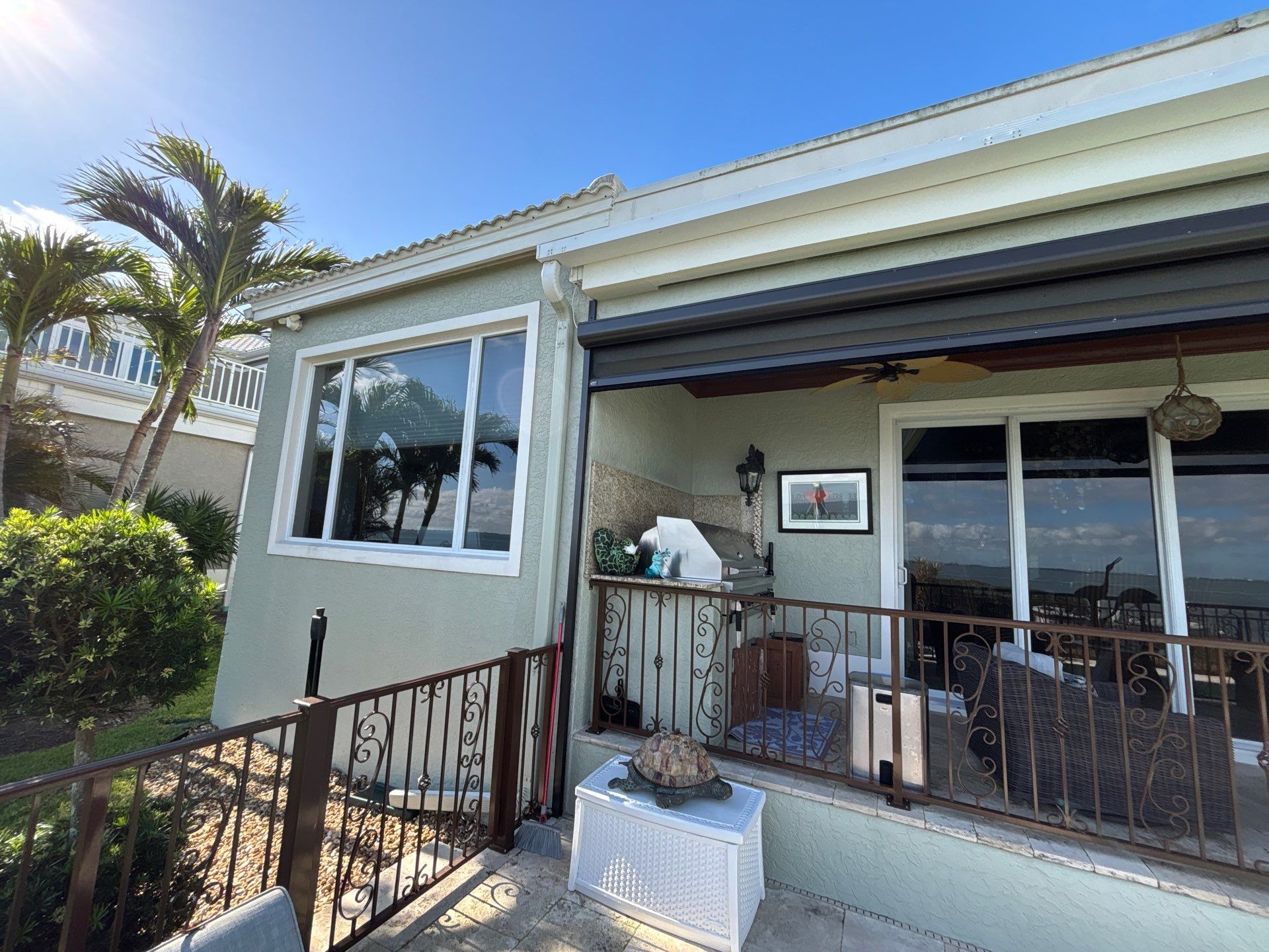 Splash Guard Gutters for Coastal Homes in Longboat Key FL by Gutter Professors