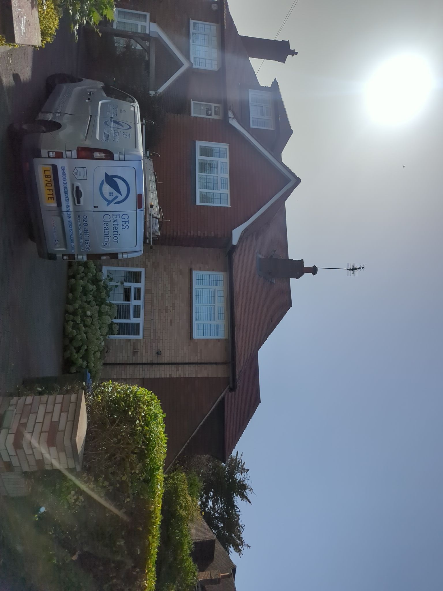 Exterior Clean - Roof - Patio - Driveway using Honda 15lpm Low Pressure Washing Machine by Ges Exterior Cleaning ltd