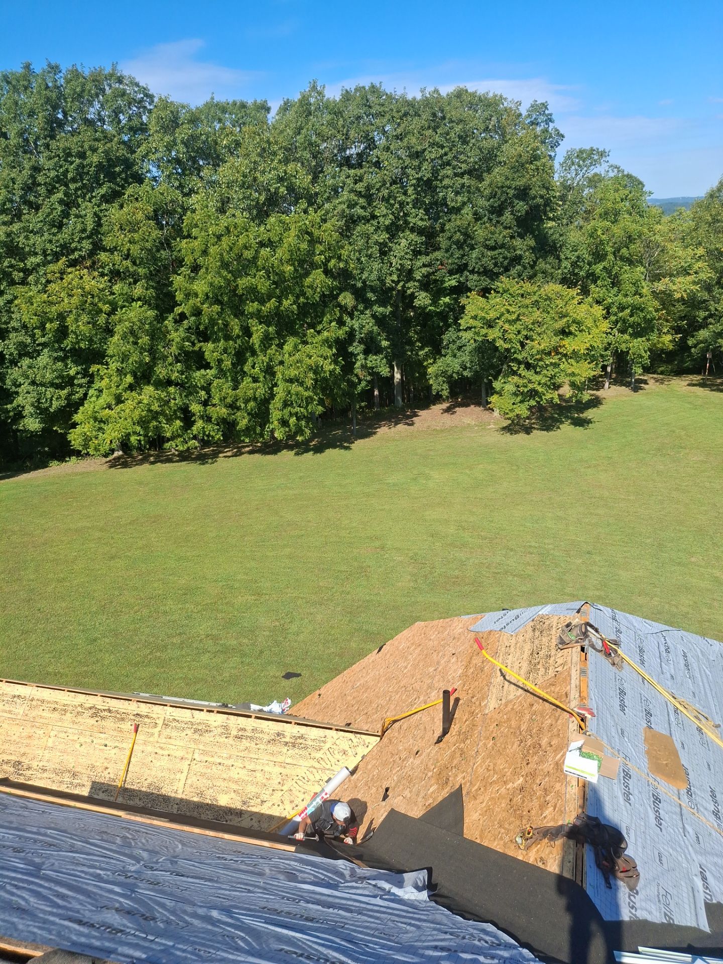Residential Roofing Installation using GAF Timberline HDZ Oyster Grey by Rainstoppers Roofing